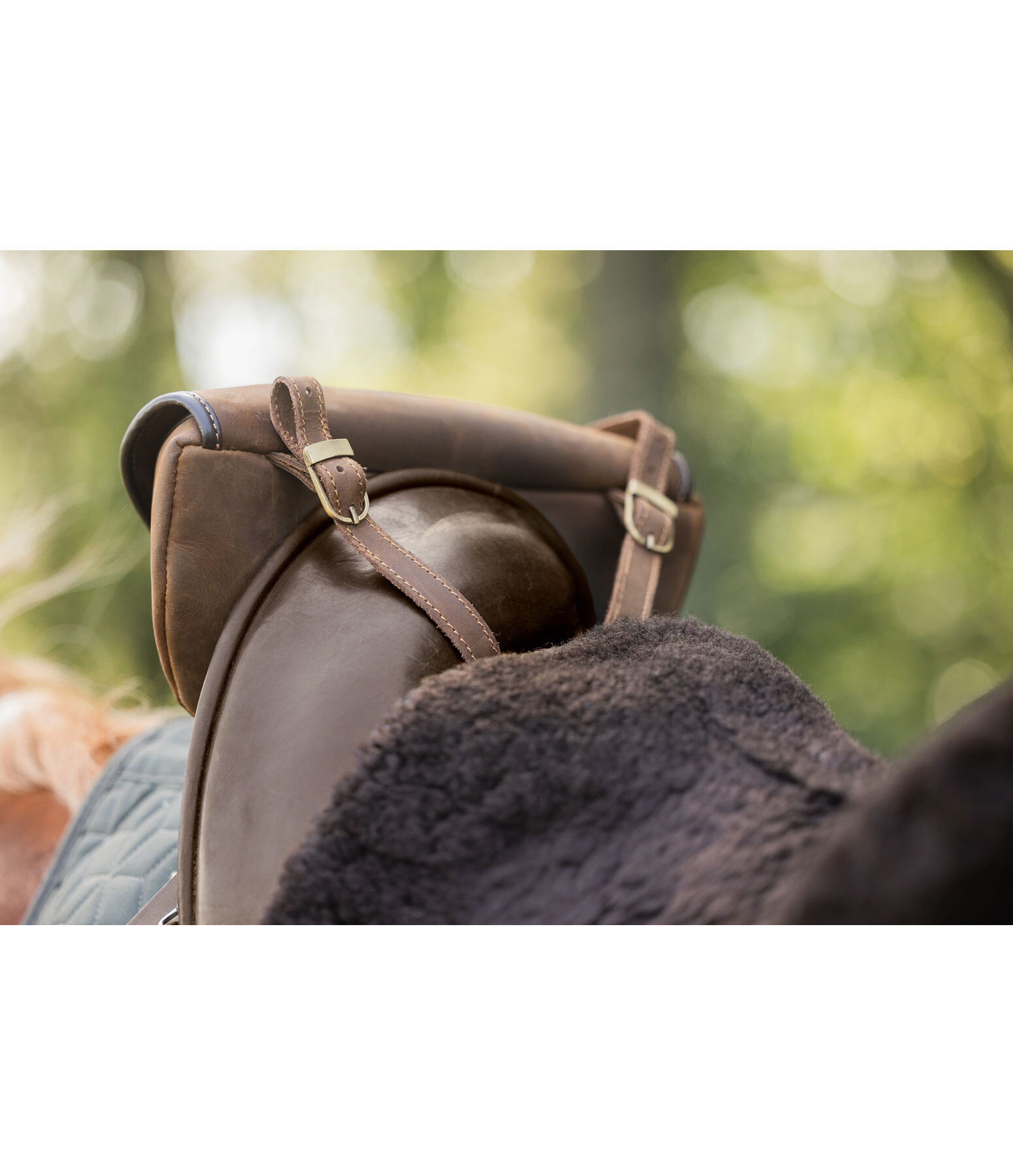 Sacoche de selle en cuir vritable  Himalaya