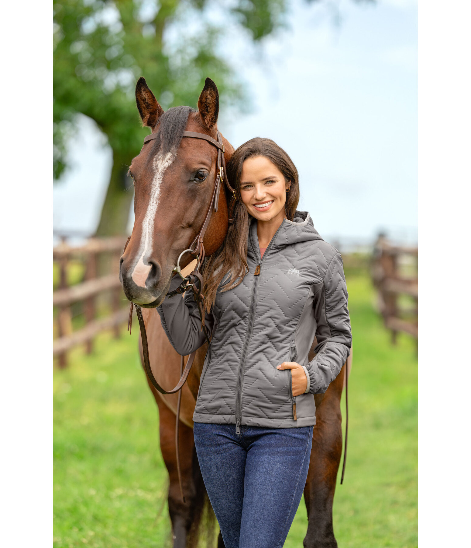 Veste matelass�e bi-mati�re  Eve