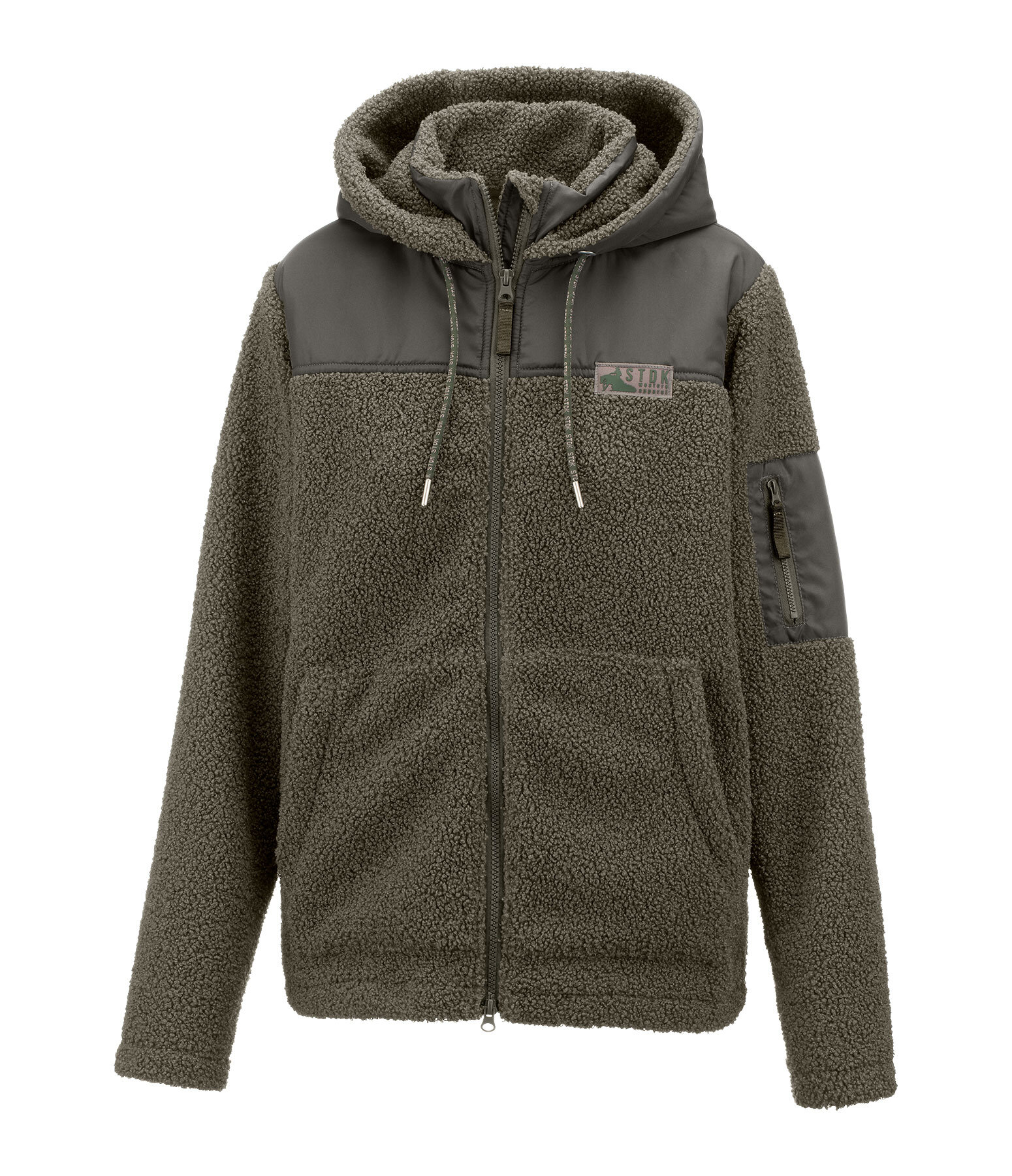 Veste bi-mati�re en polaire Teddy  Chayton