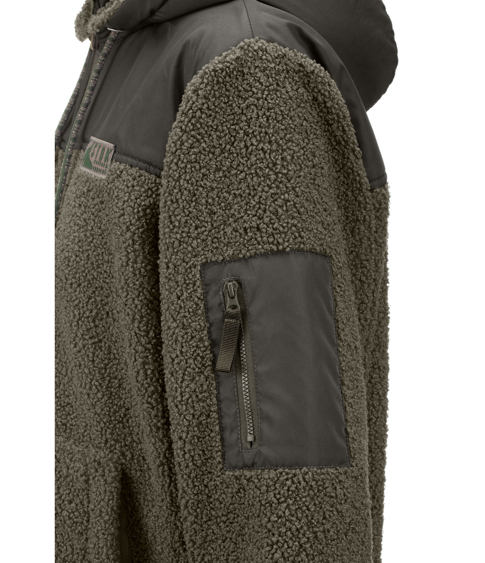 Veste bi-mati�re en polaire Teddy  Chayton