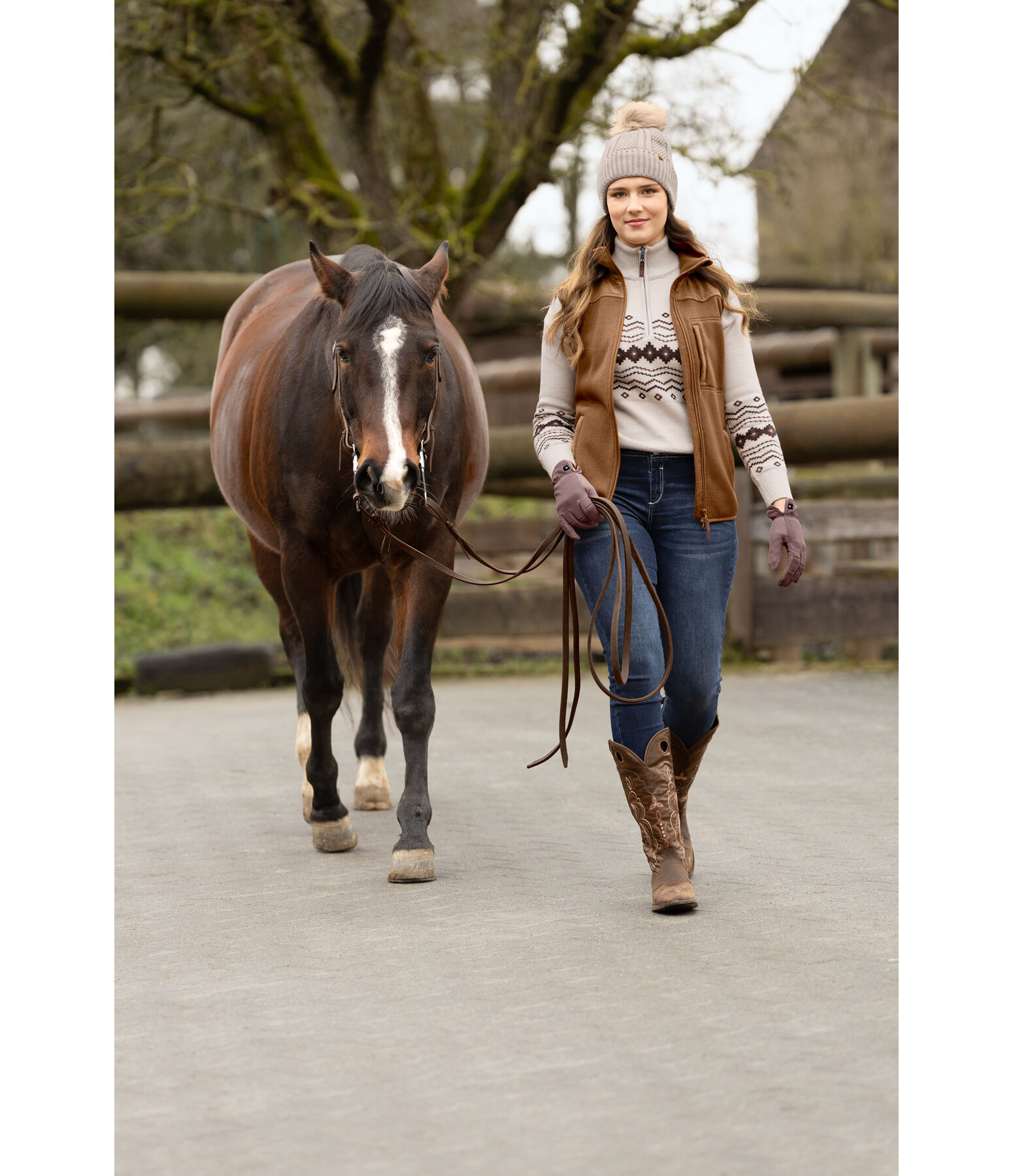 Gilet en maille polaire  Siyana