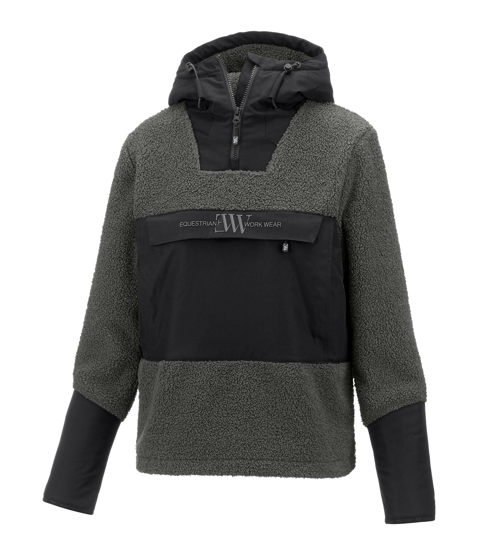 Sweat � capuche en polaire sherpa