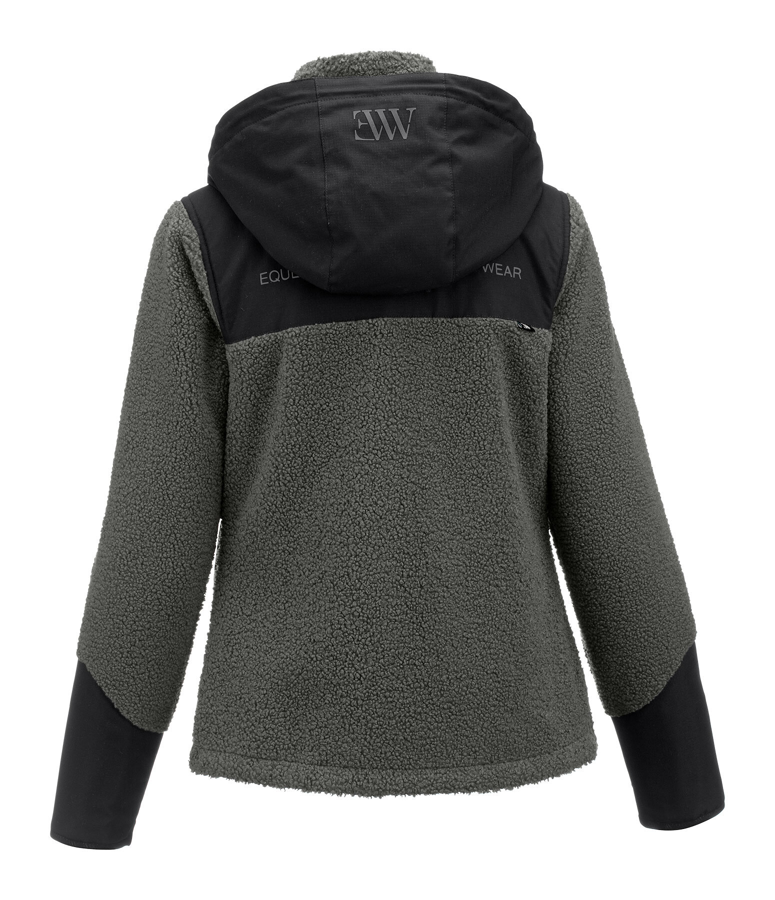 Veste en polaire sherpa avec capuche amovible