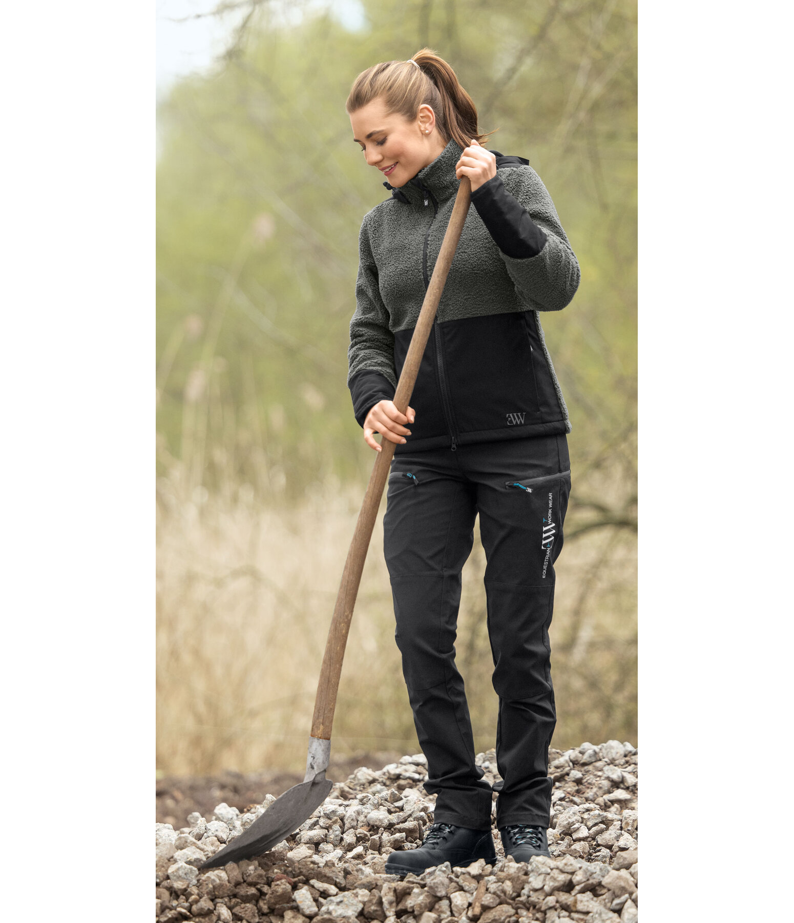 Veste en polaire sherpa avec capuche amovible