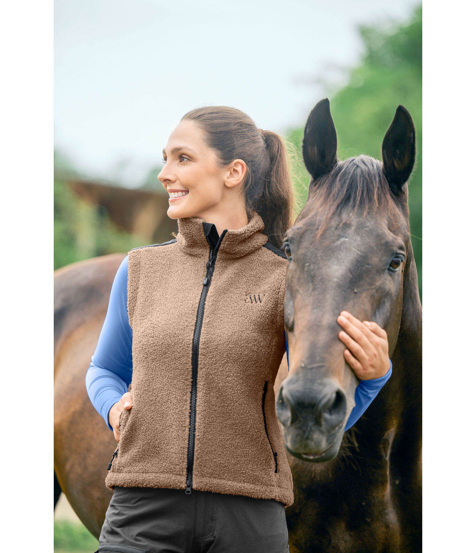 Gilet en polaire sherpa