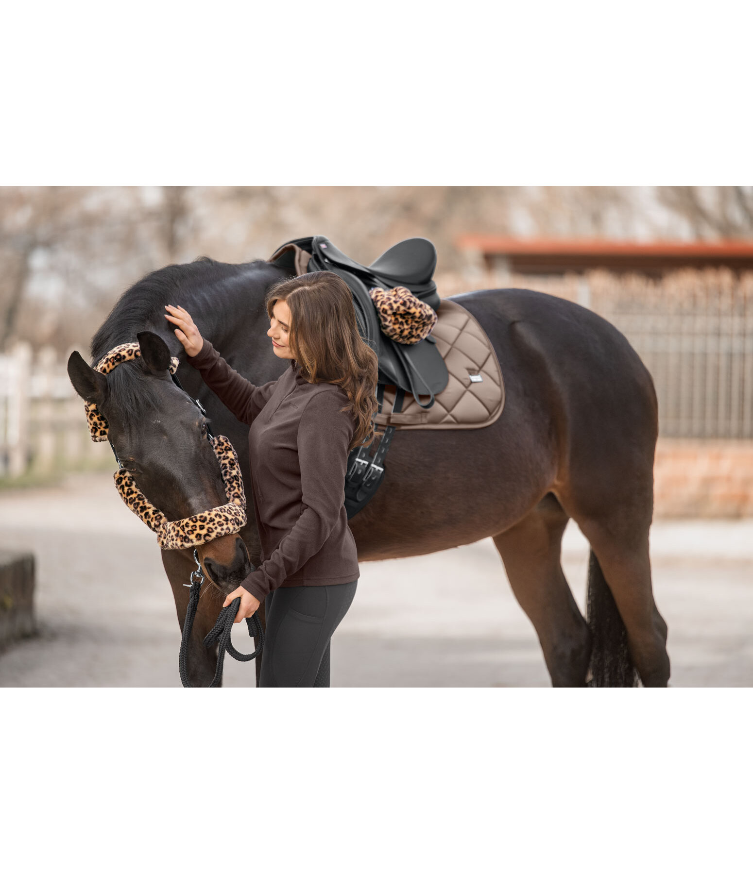 Ensemble de protections en polaire Teddy pour licol  - 4 �l�ments