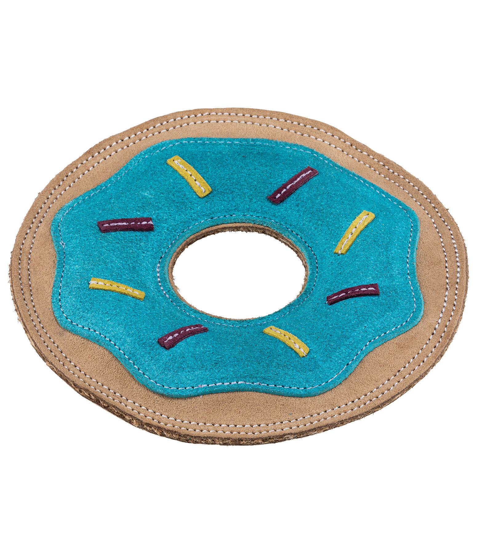 Frisbee en cuir pour chiens  Donut