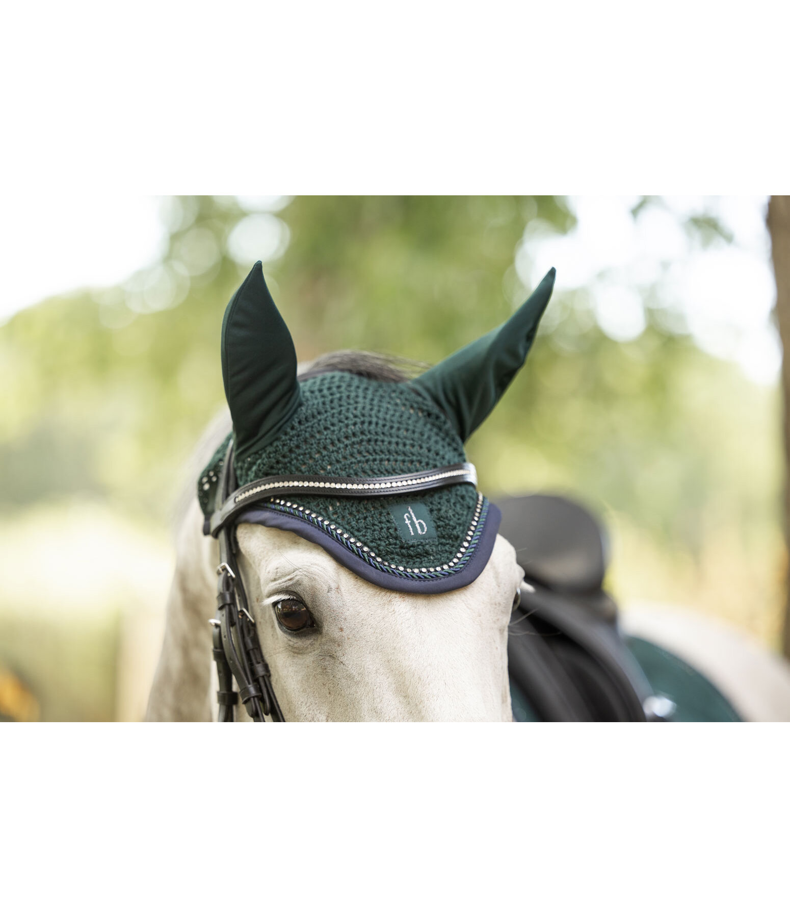 Bonnet anti-mouches en maille crochet�e  Twotone & Crystal