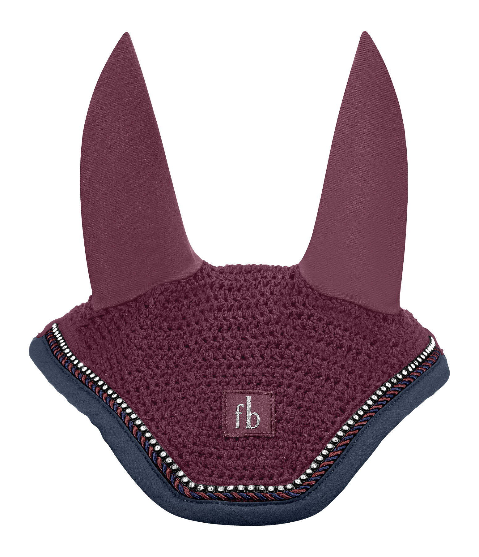 Bonnet anti-mouches en maille crochet�e  Twotone & Crystal
