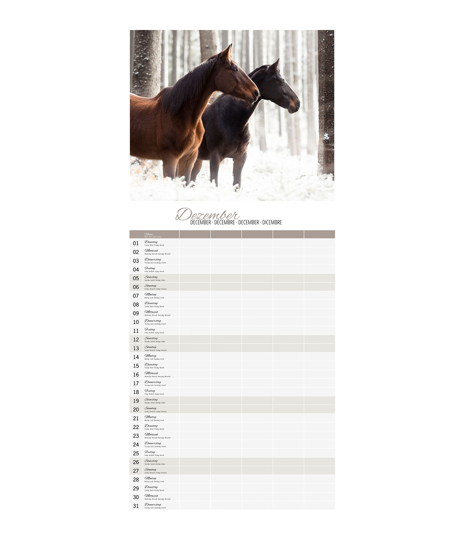 Calendrier familial 2026