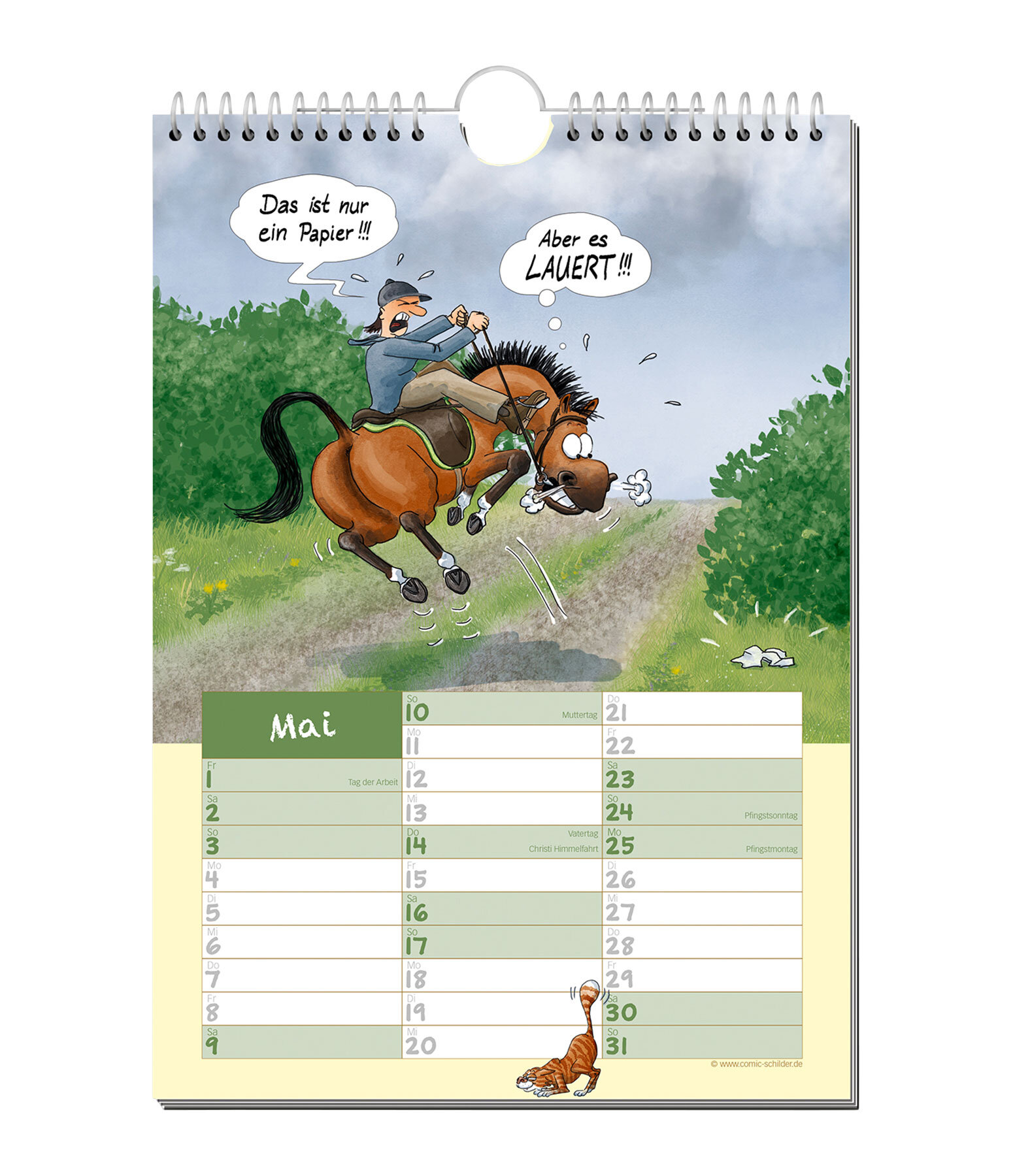 Geschichten vom Pferd - Comic Kalender 2026