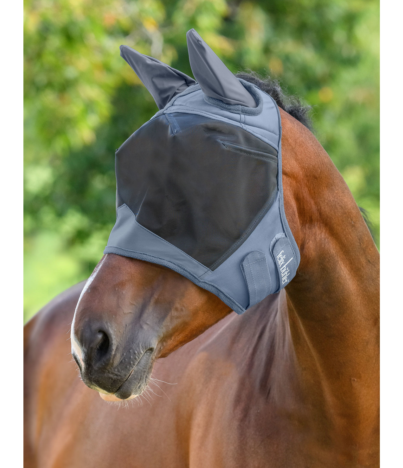 Masque Anti-mouches Cheval CareMaster - Protection UV Et Insectes, Taille Unique