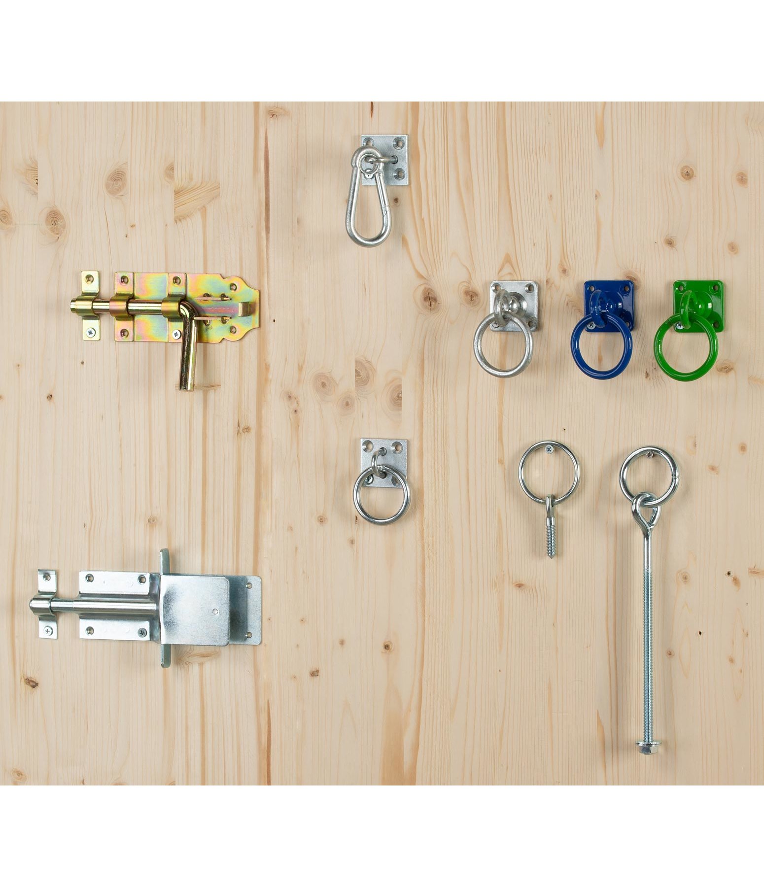 Mousqueton sur plaque