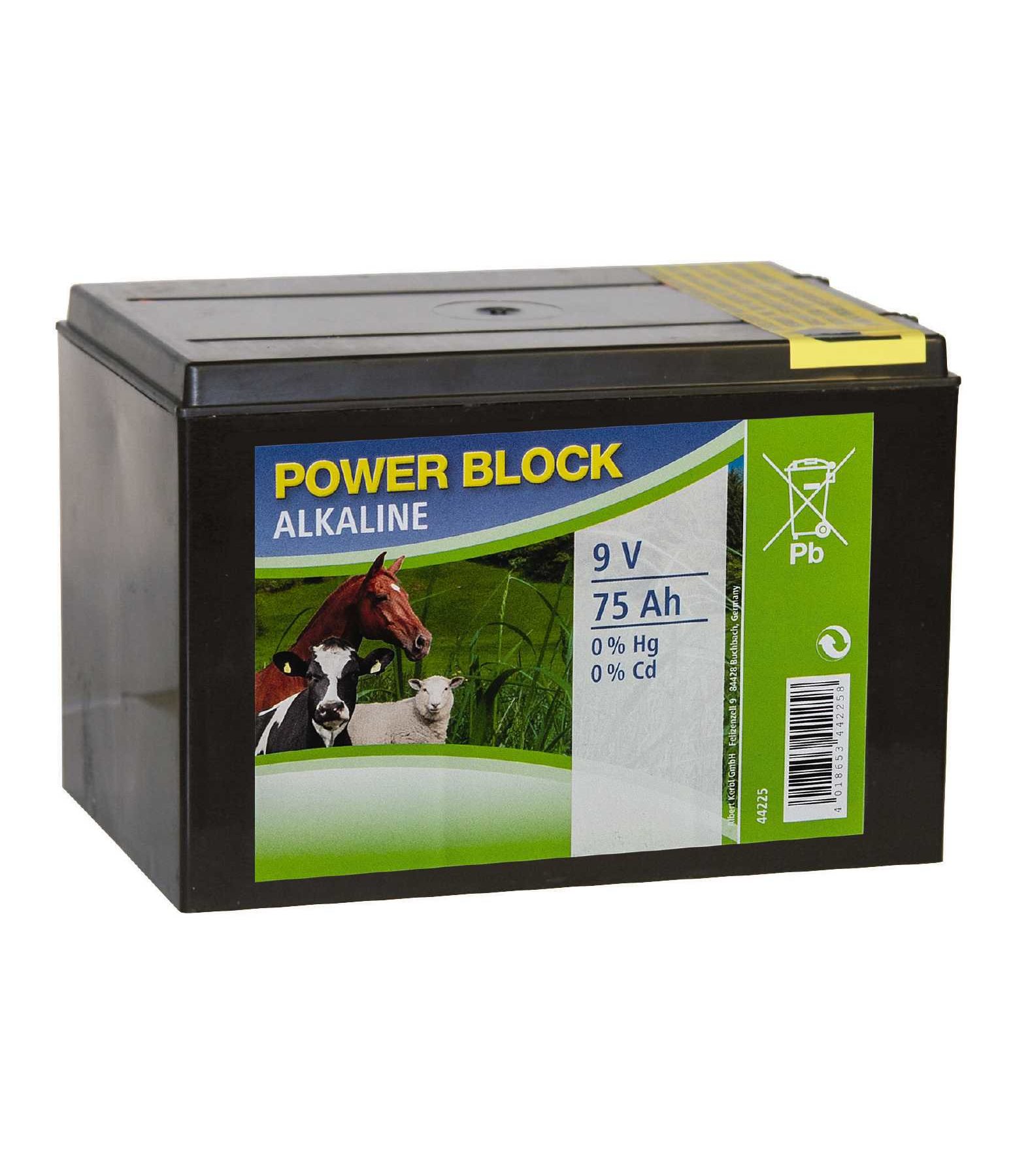 Batterie alcaline 9 V 75 Ah