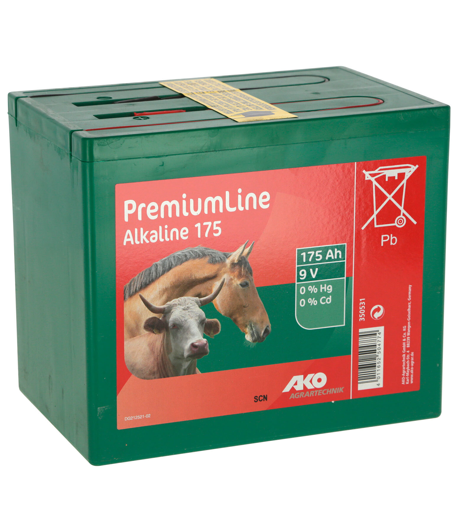 Pile alcaline 9 V 175 Ah