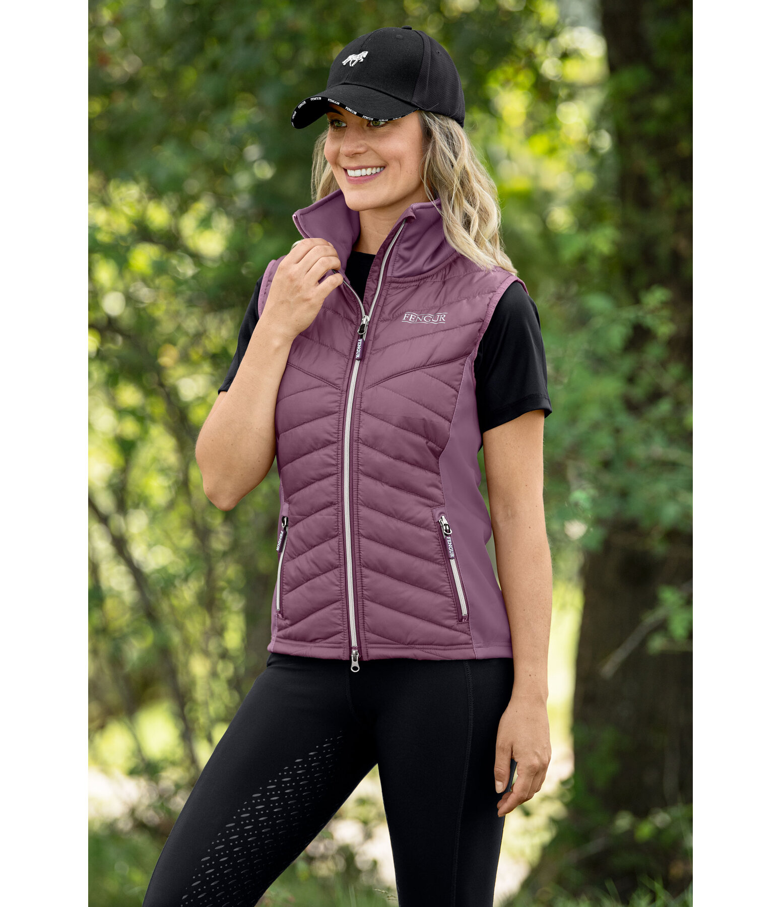 Gilet d'�quitation bi-mati�re   Fjola