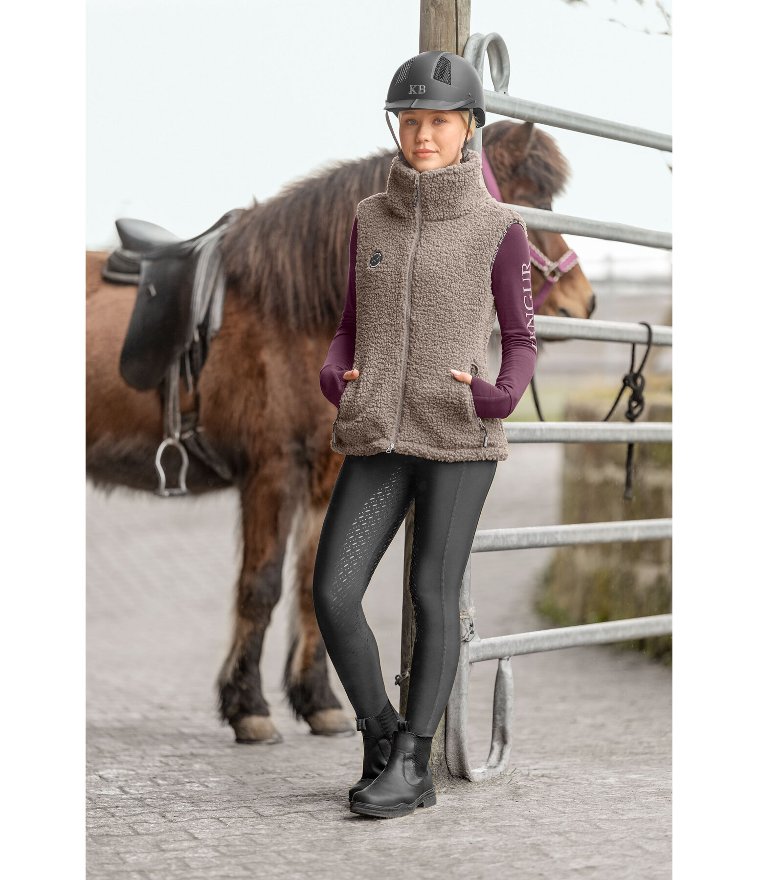 Gilet en polaire sherpa  Feldur