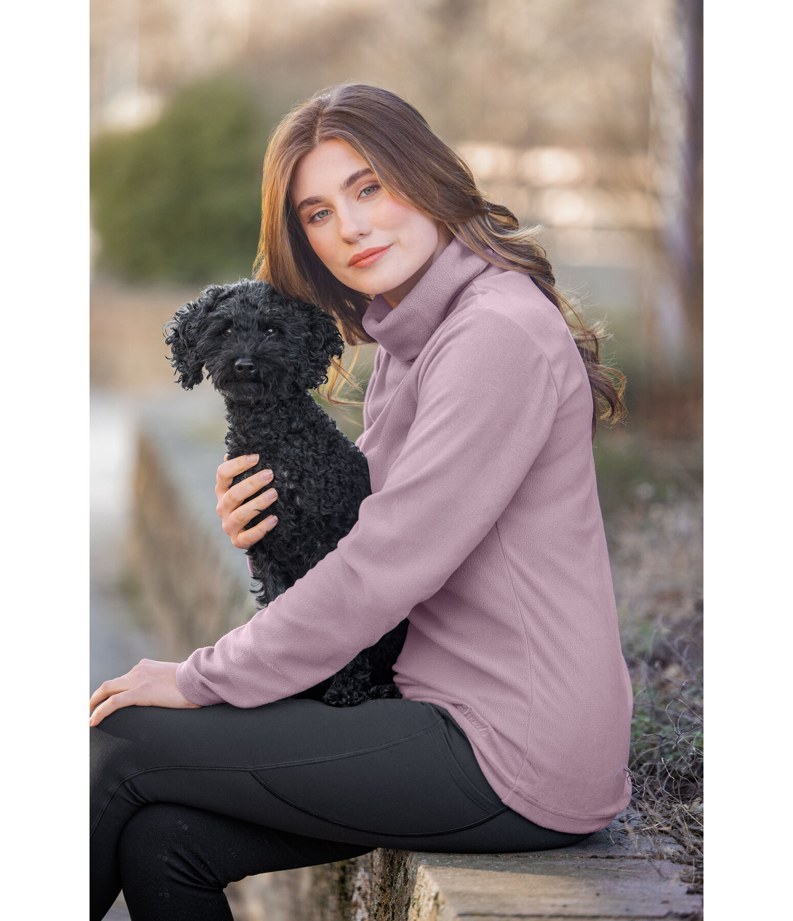 Pull � col roul� polaire  Thea