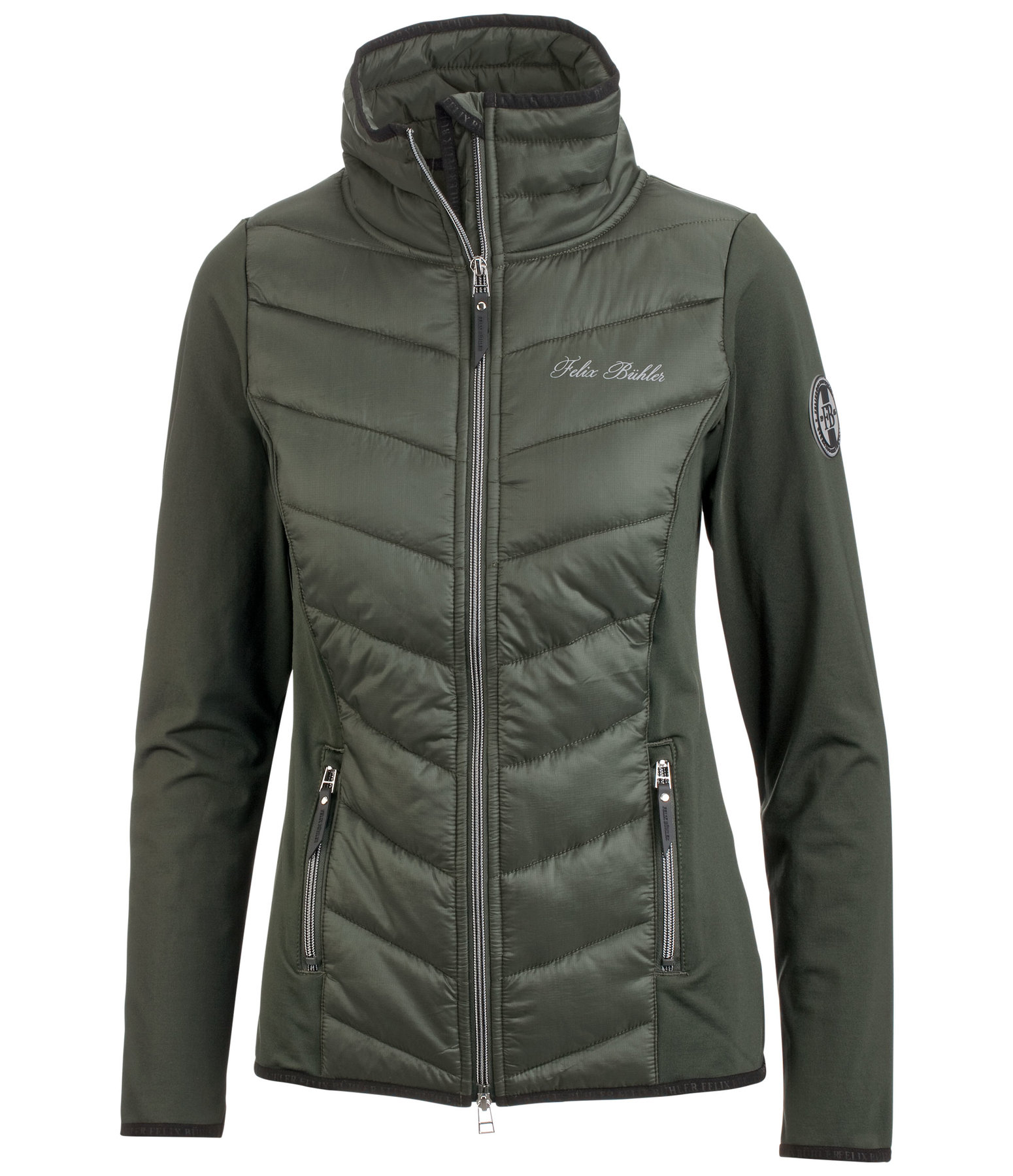 veste bi matière femme