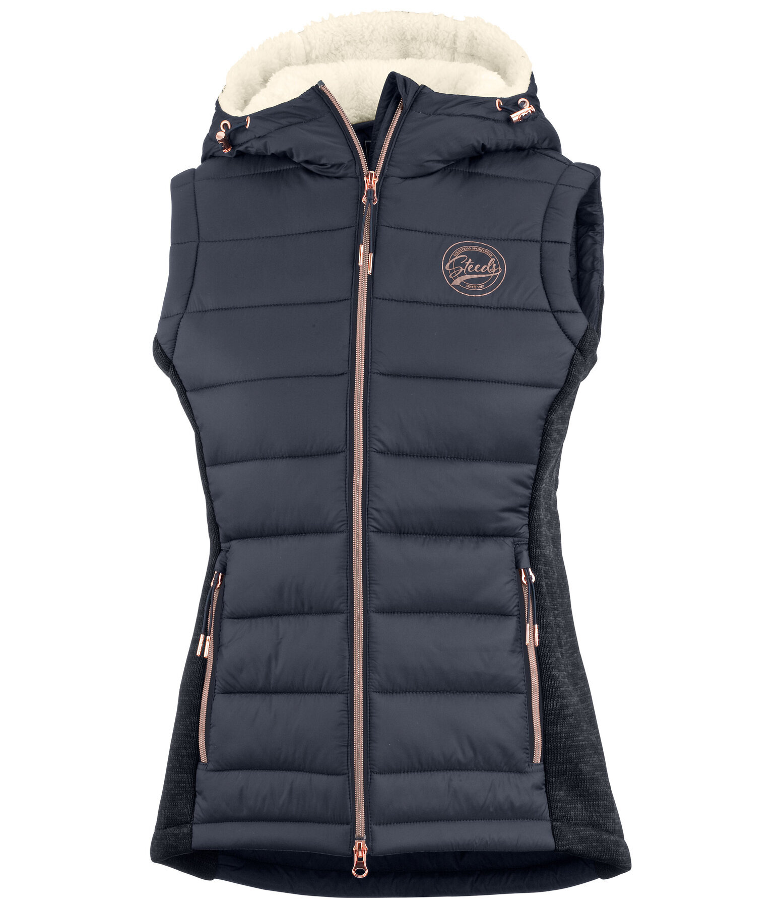Gilet d'�quitation bi-mati�re � capuche  Liah