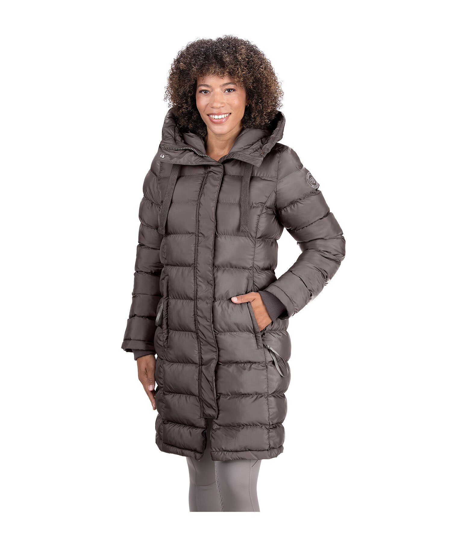 Manteau d'�quitation matelass� � capuche  Minou