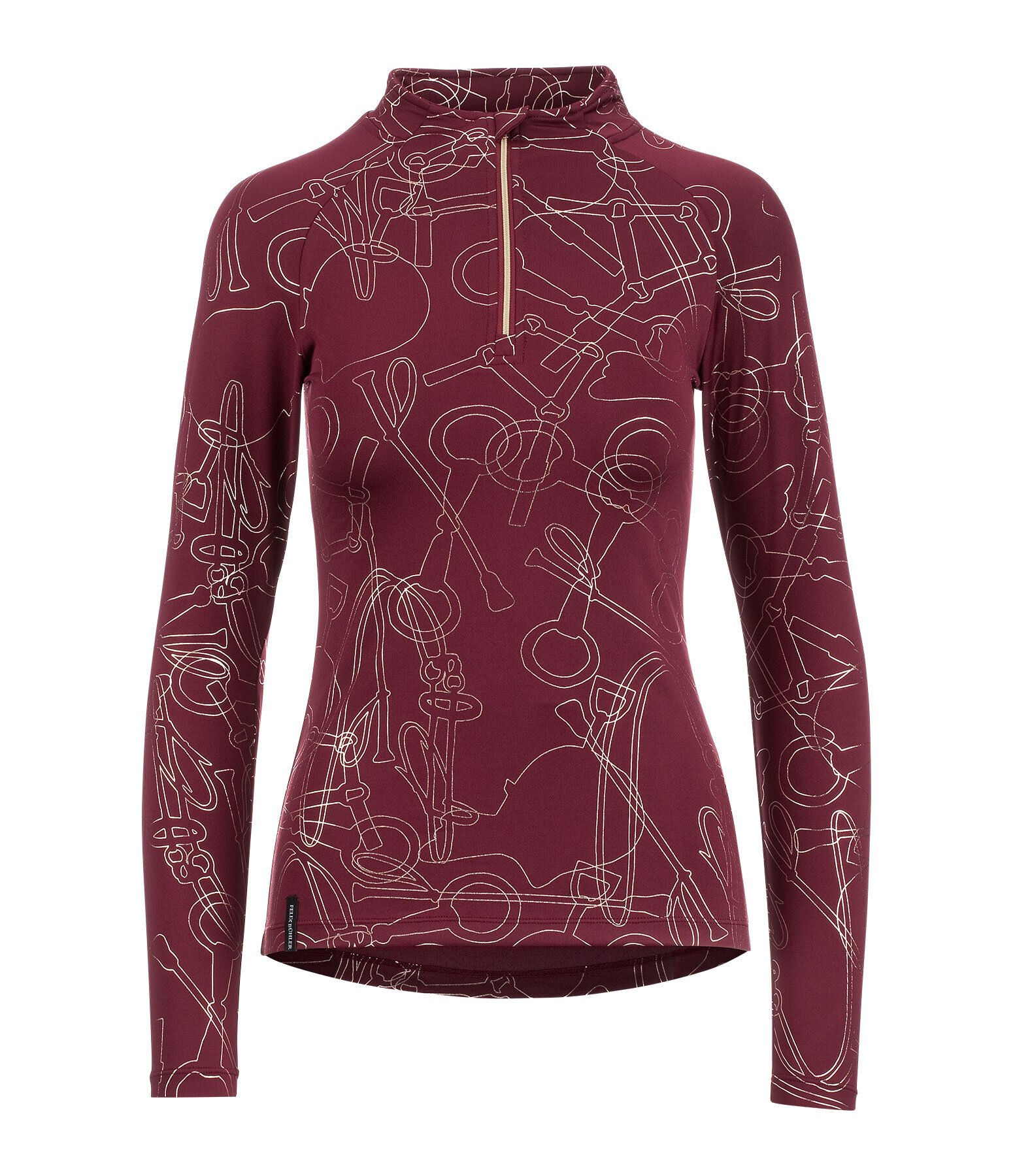 T-shirt � manches longues fonctionnel zipp�  Hanne