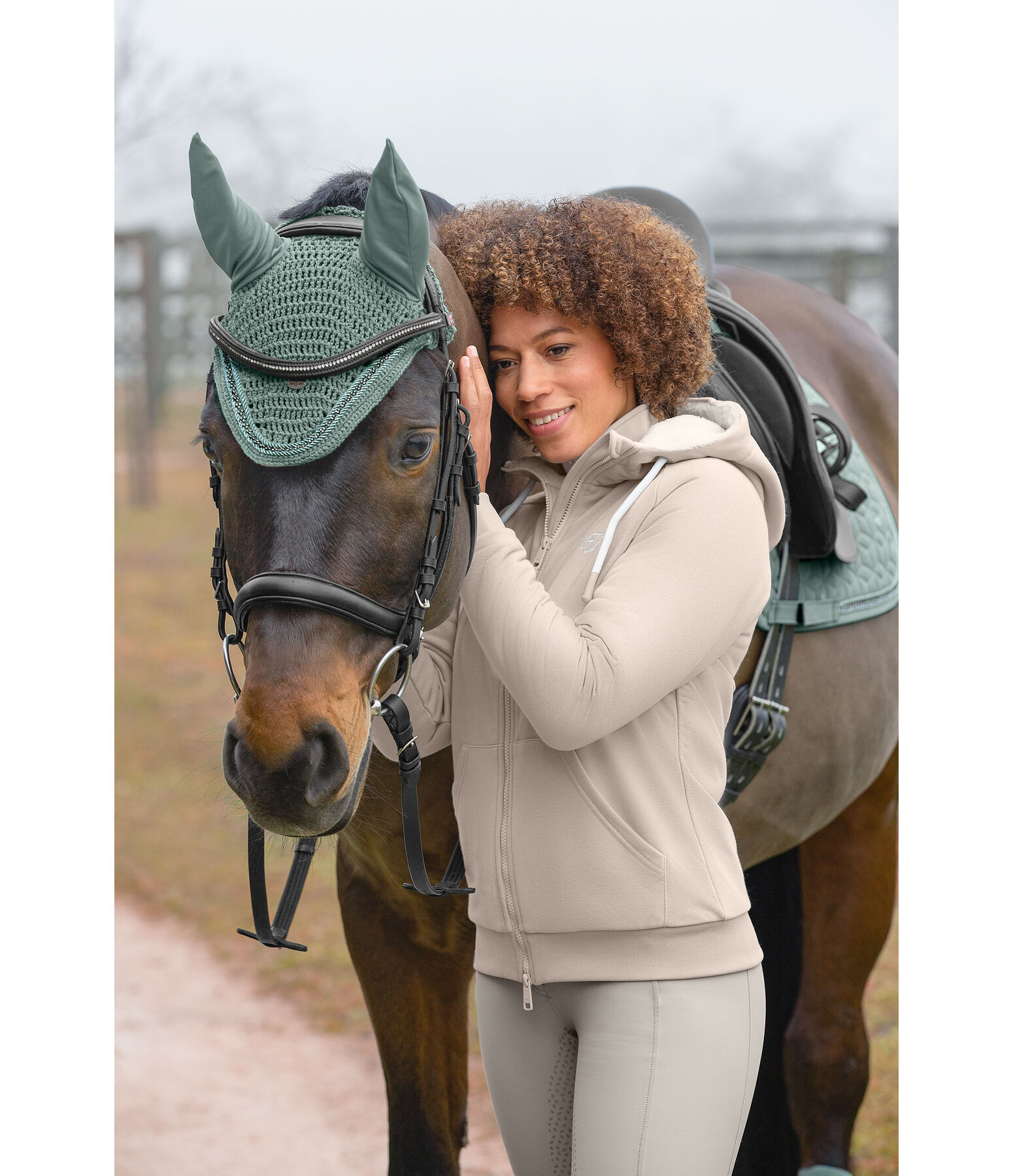 Sweat zipp  capuche en polaire Teddy  Kaja