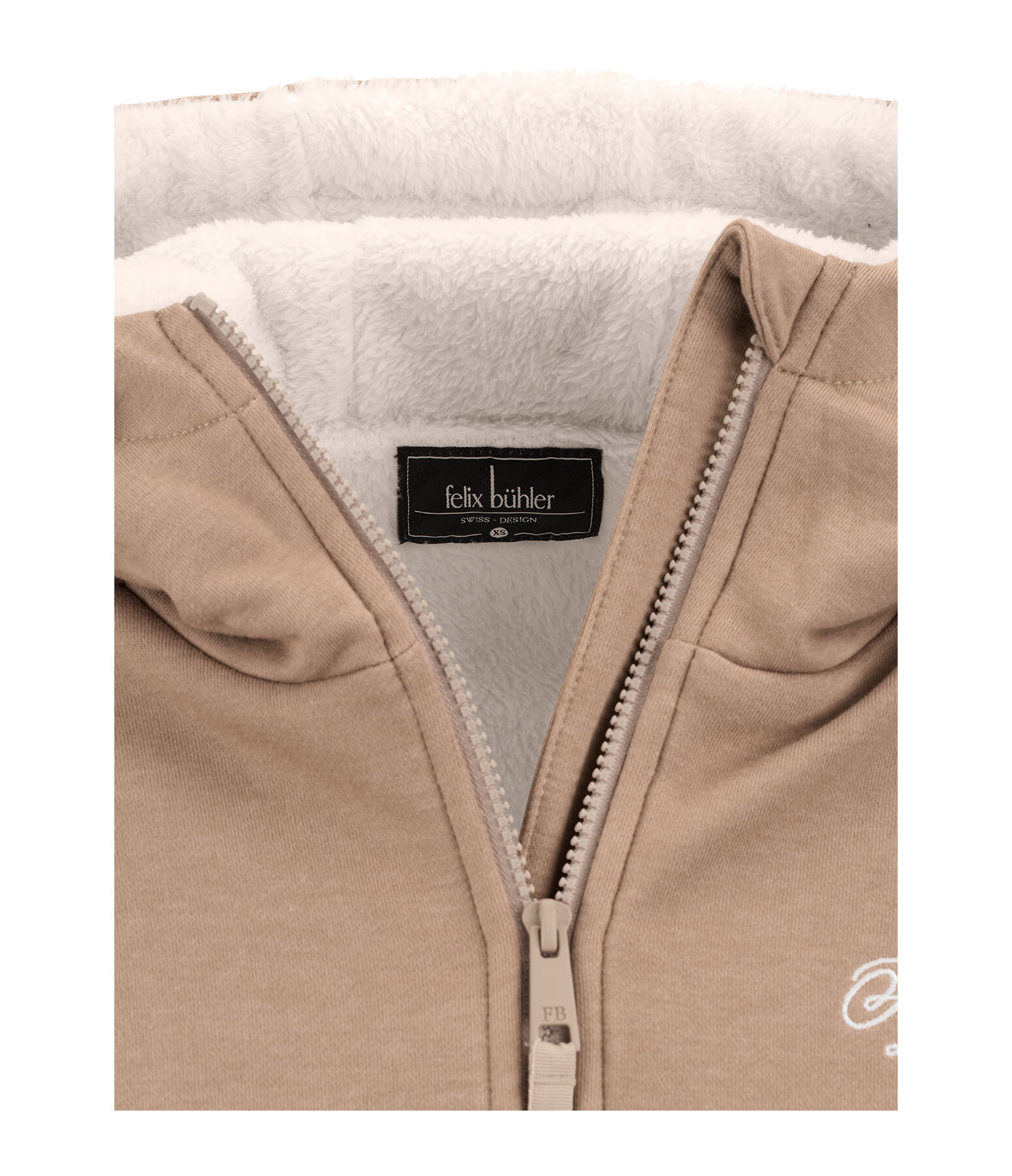 Sweat zipp� � capuche en polaire Teddy  Kaja