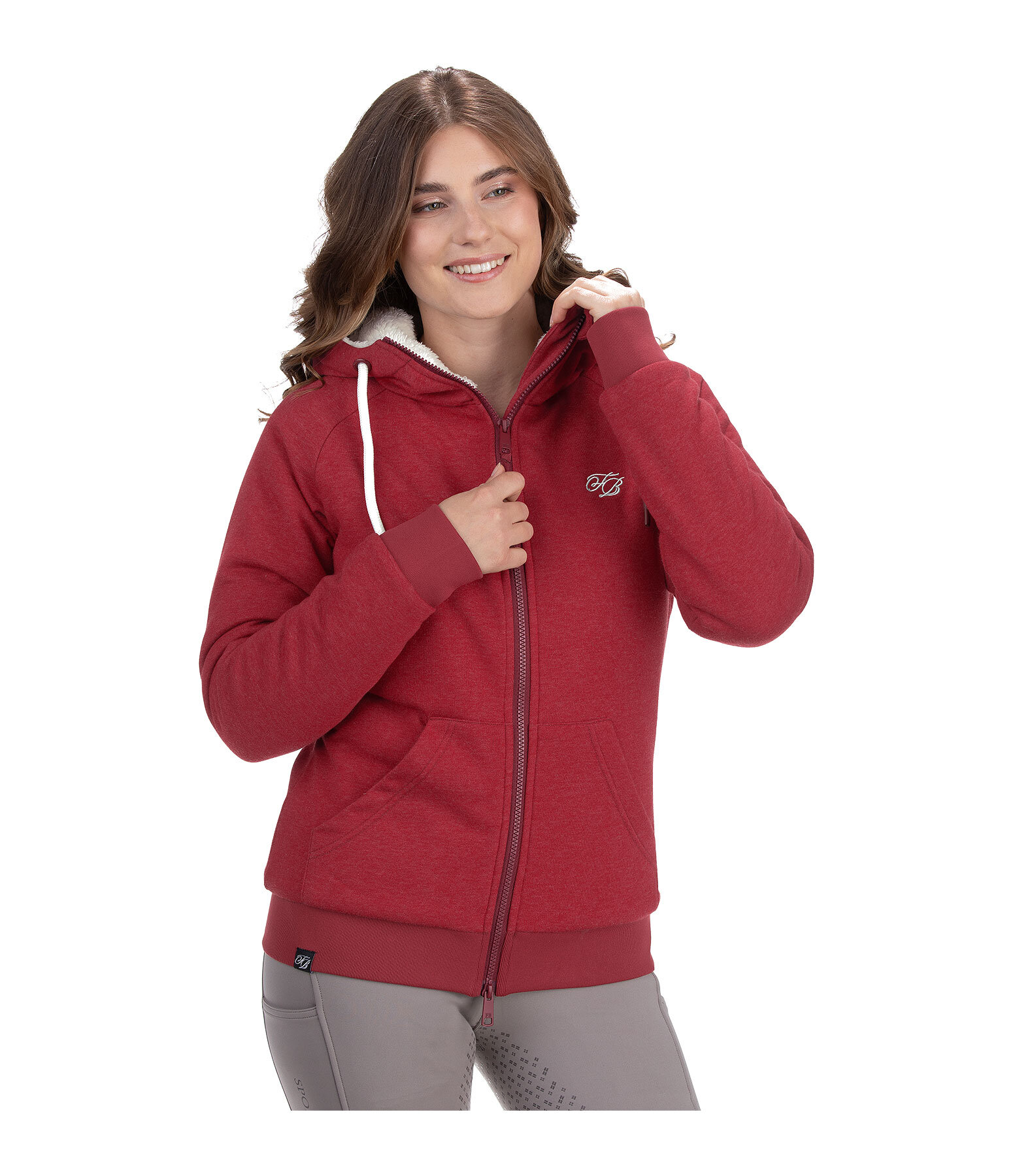 Sweat zipp� � capuche en polaire Teddy  Kaja