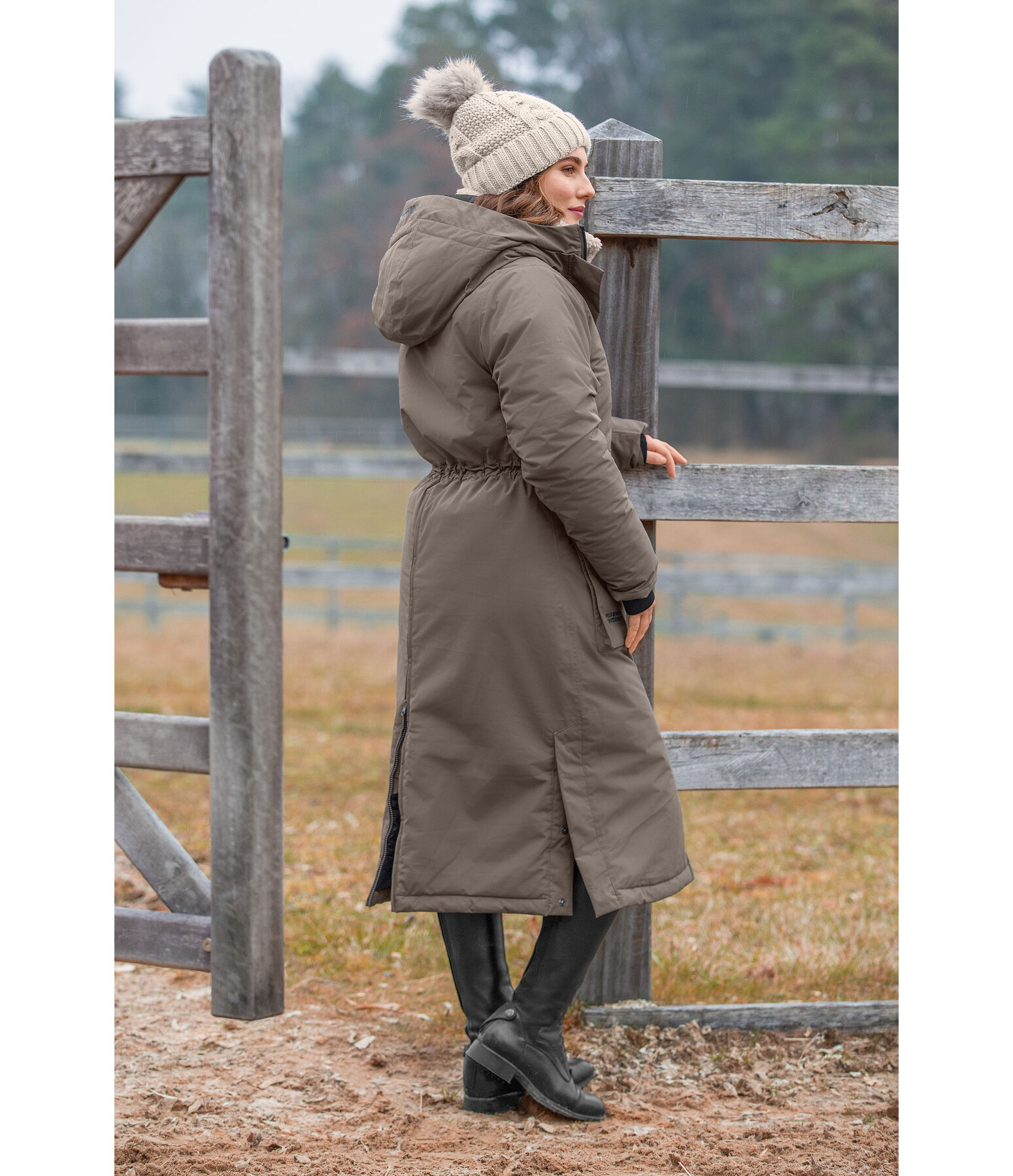 Parka longue  capuche  Claudi