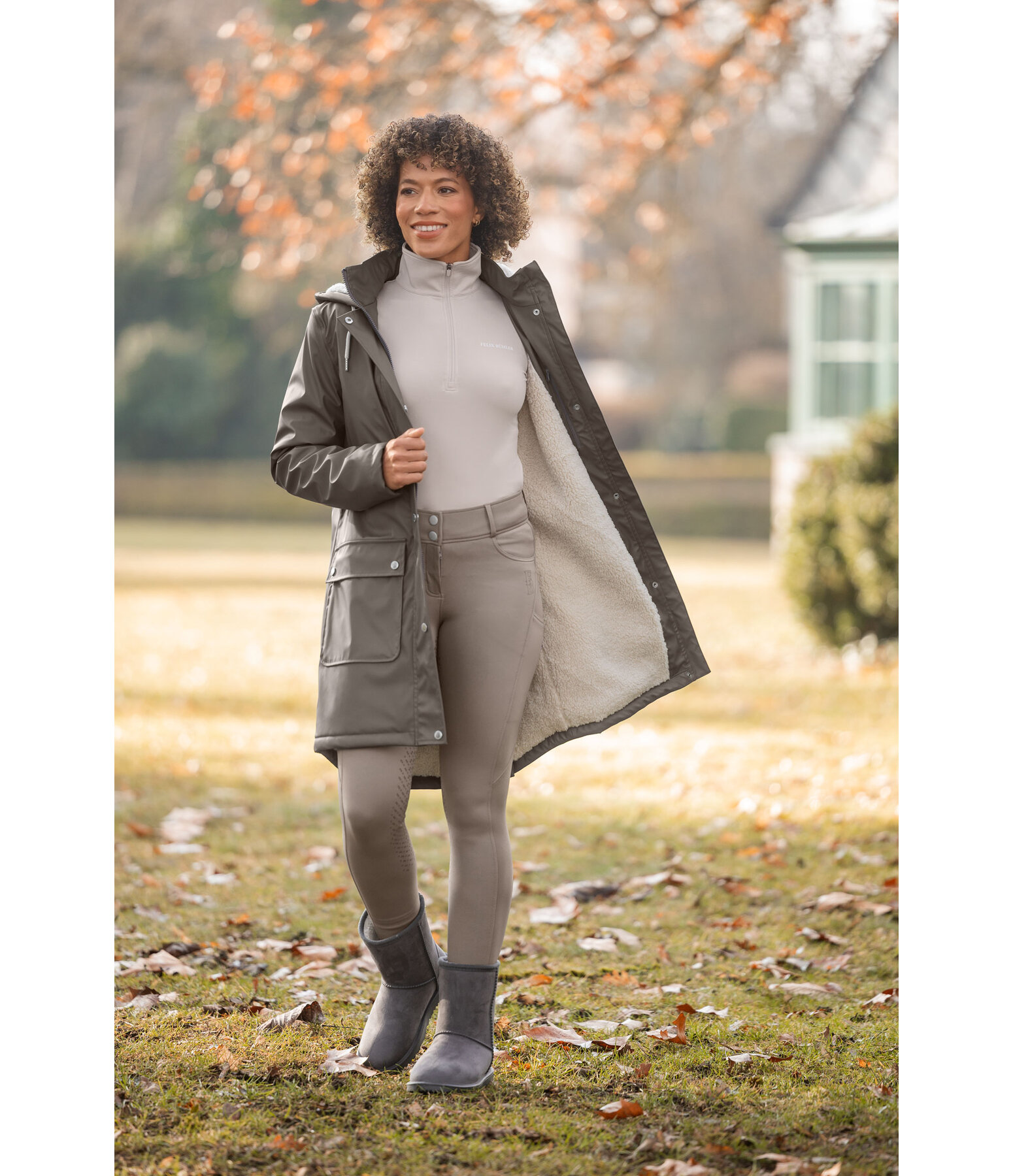 Manteau de pluie avec doublure en fourrure Teddy  Paris