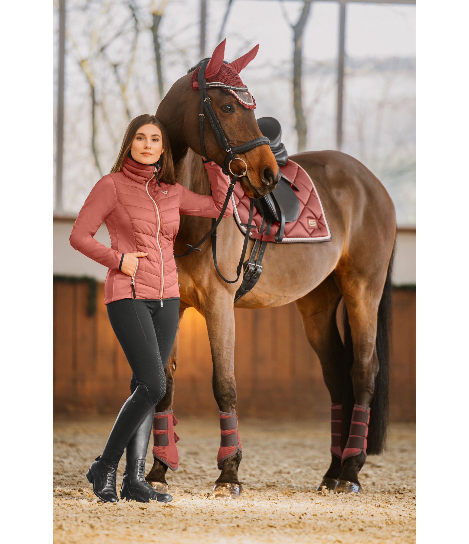 Veste d'quitation bi-matire  Amelia