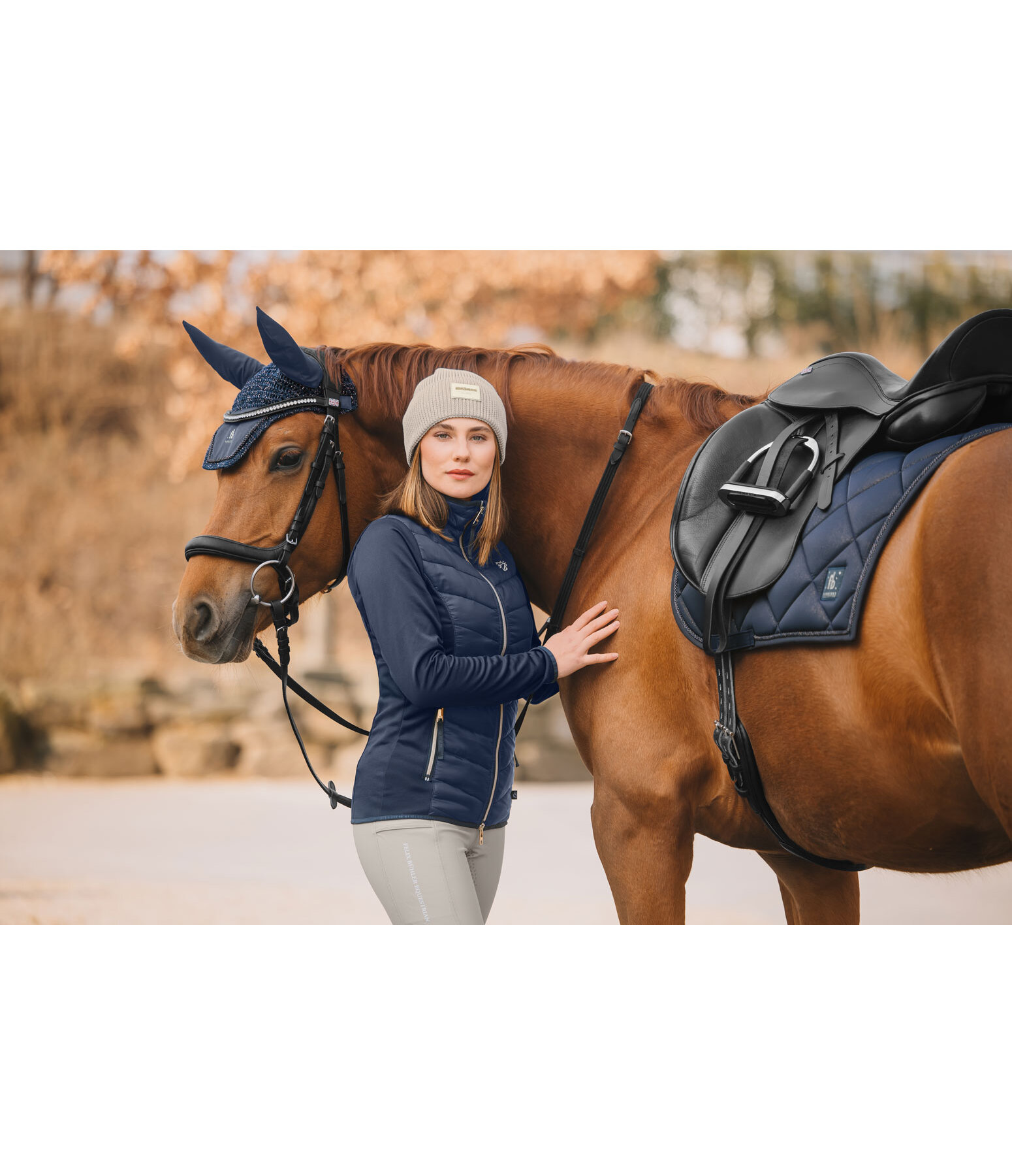 Veste d'�quitation bi-mati�re  Amelia