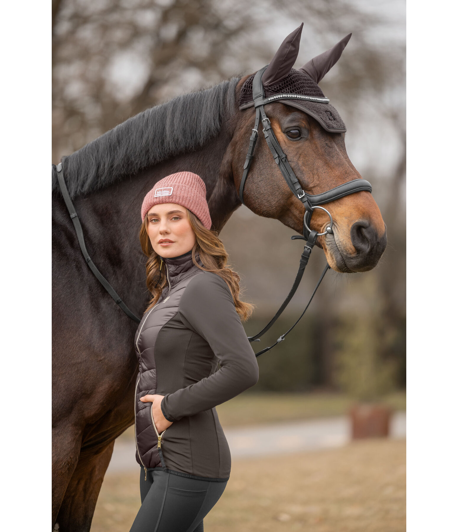 Veste d'�quitation bi-mati�re  Amelia