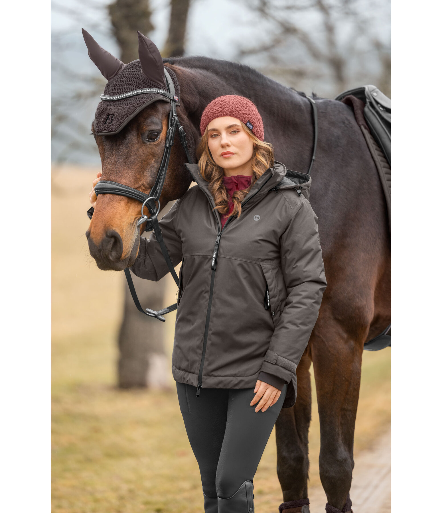 Veste d'�quitation technique � capuche  Gretha