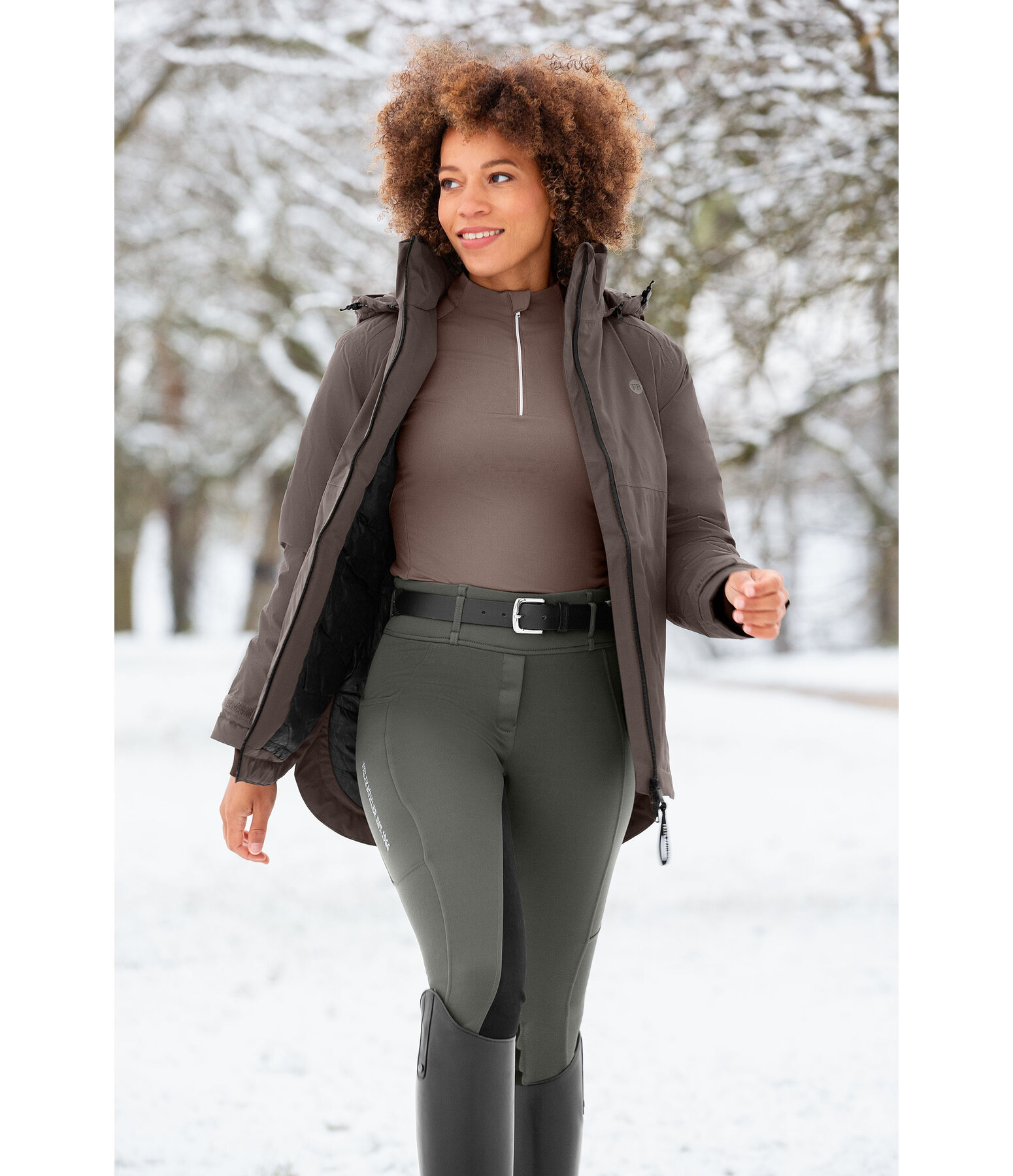 Veste d'quitation technique  capuche  Gretha