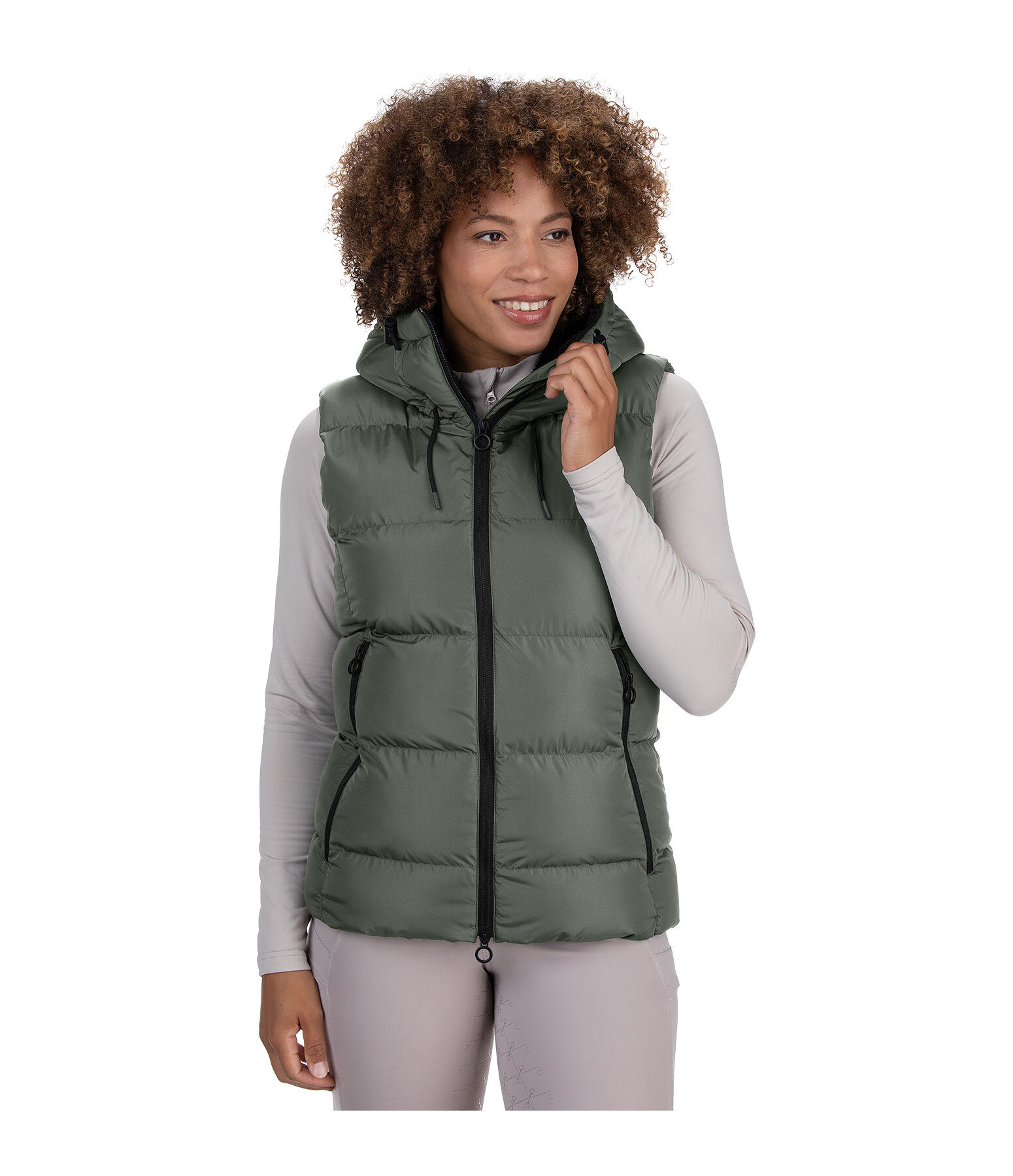Gilet d'quitation matelass  capuche  Mira III
