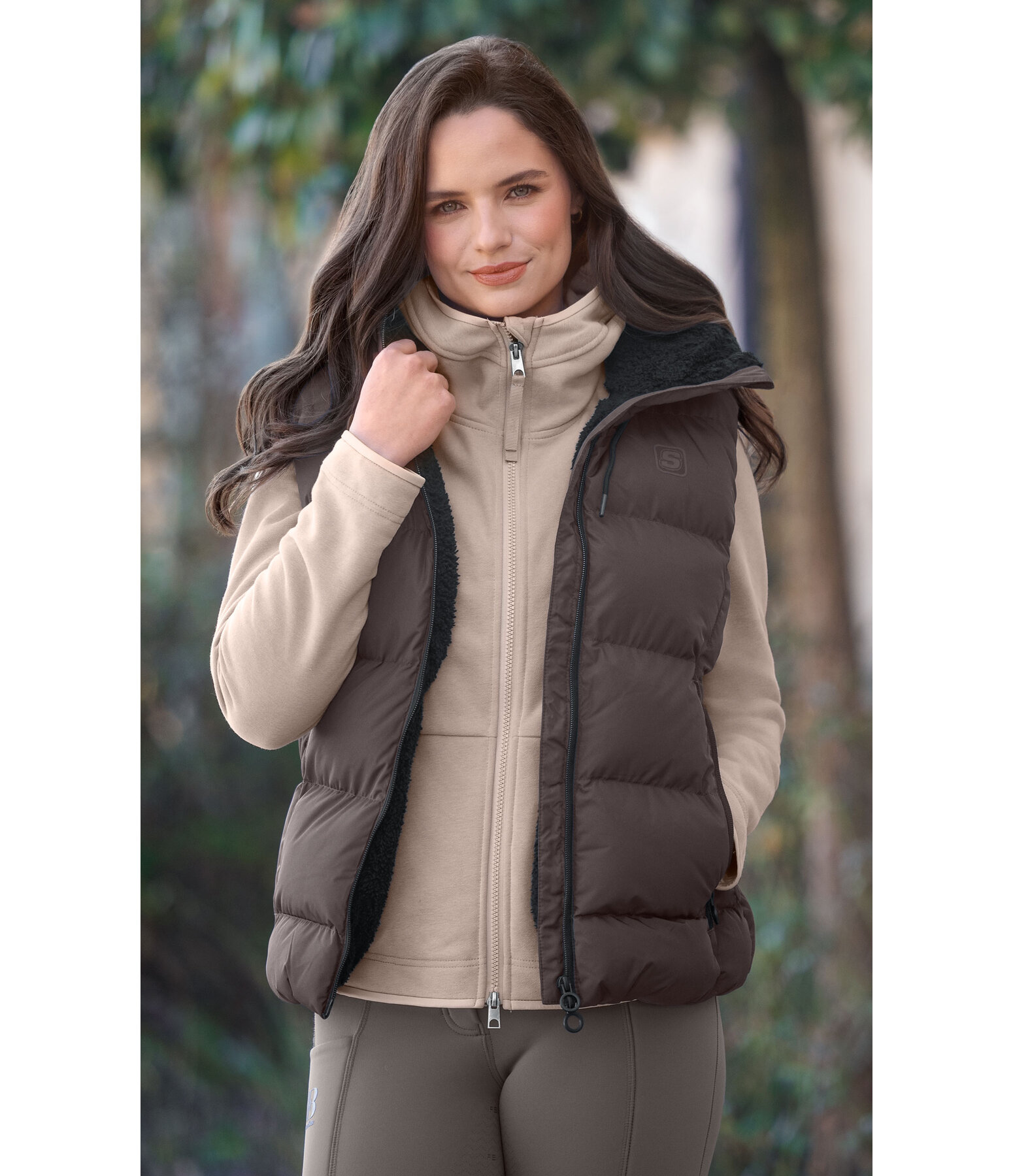 Gilet d'�quitation matelass� � capuche  Mira III