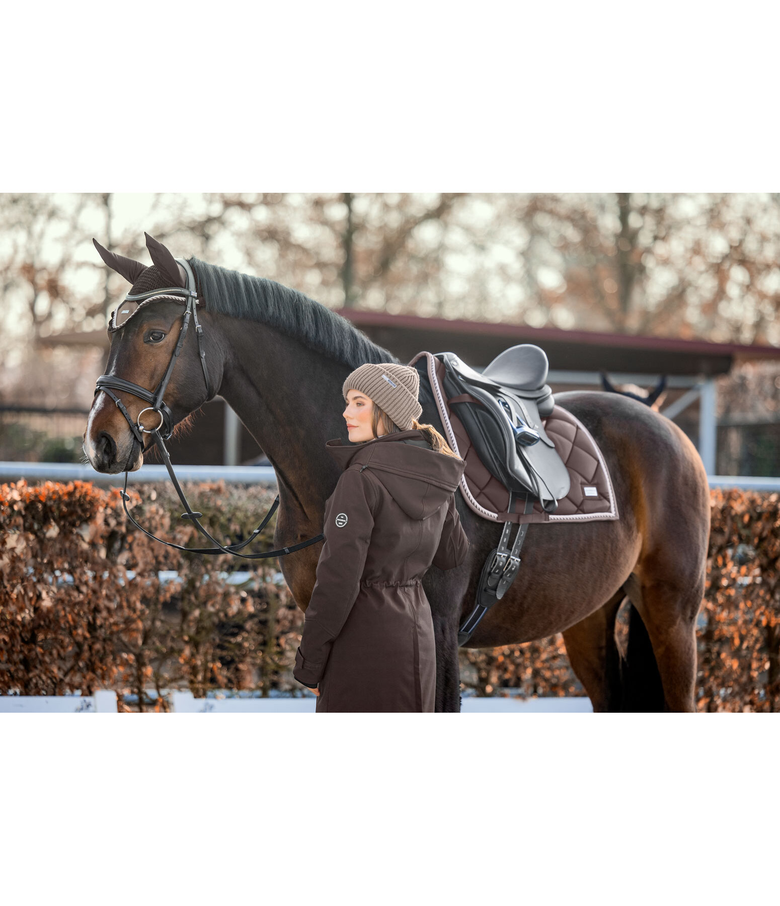 Manteau d'�quitation softshell � capuche  Aurelie