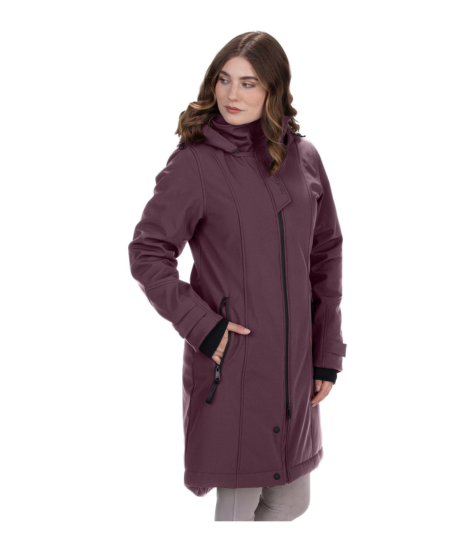 Manteau d'quitation softshell  capuche  Aurelie