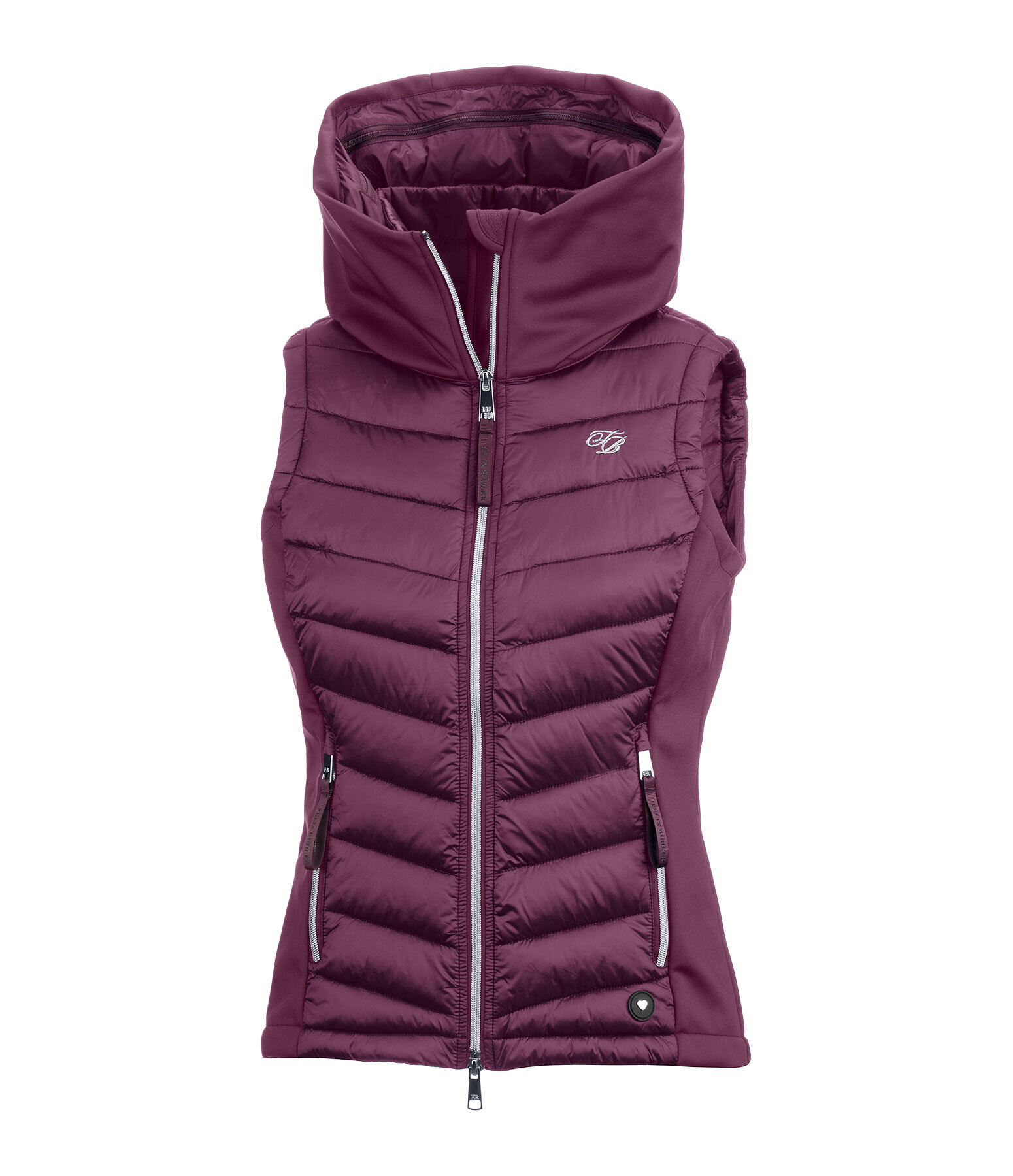Gilet d'�quitation bi-mati�re � capuche  Zoey