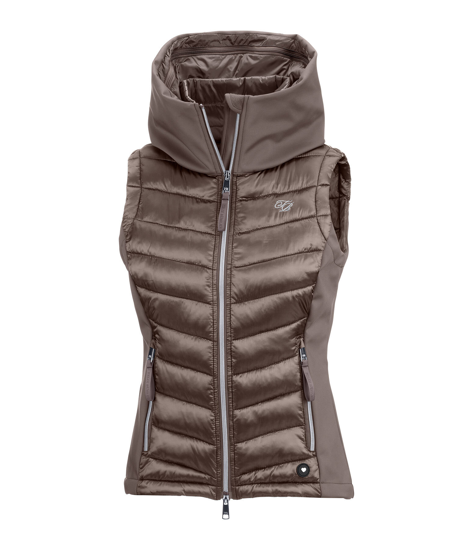Gilet d'�quitation bi-mati�re � capuche  Zoey