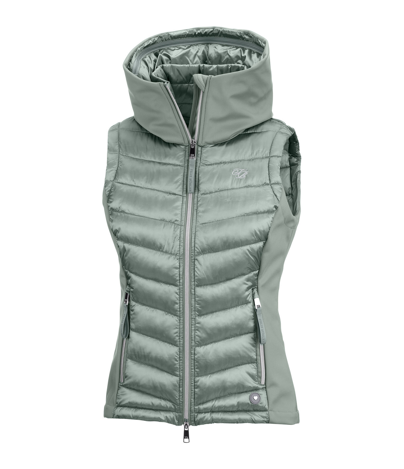 Gilet d'�quitation bi-mati�re � capuche  Zoey