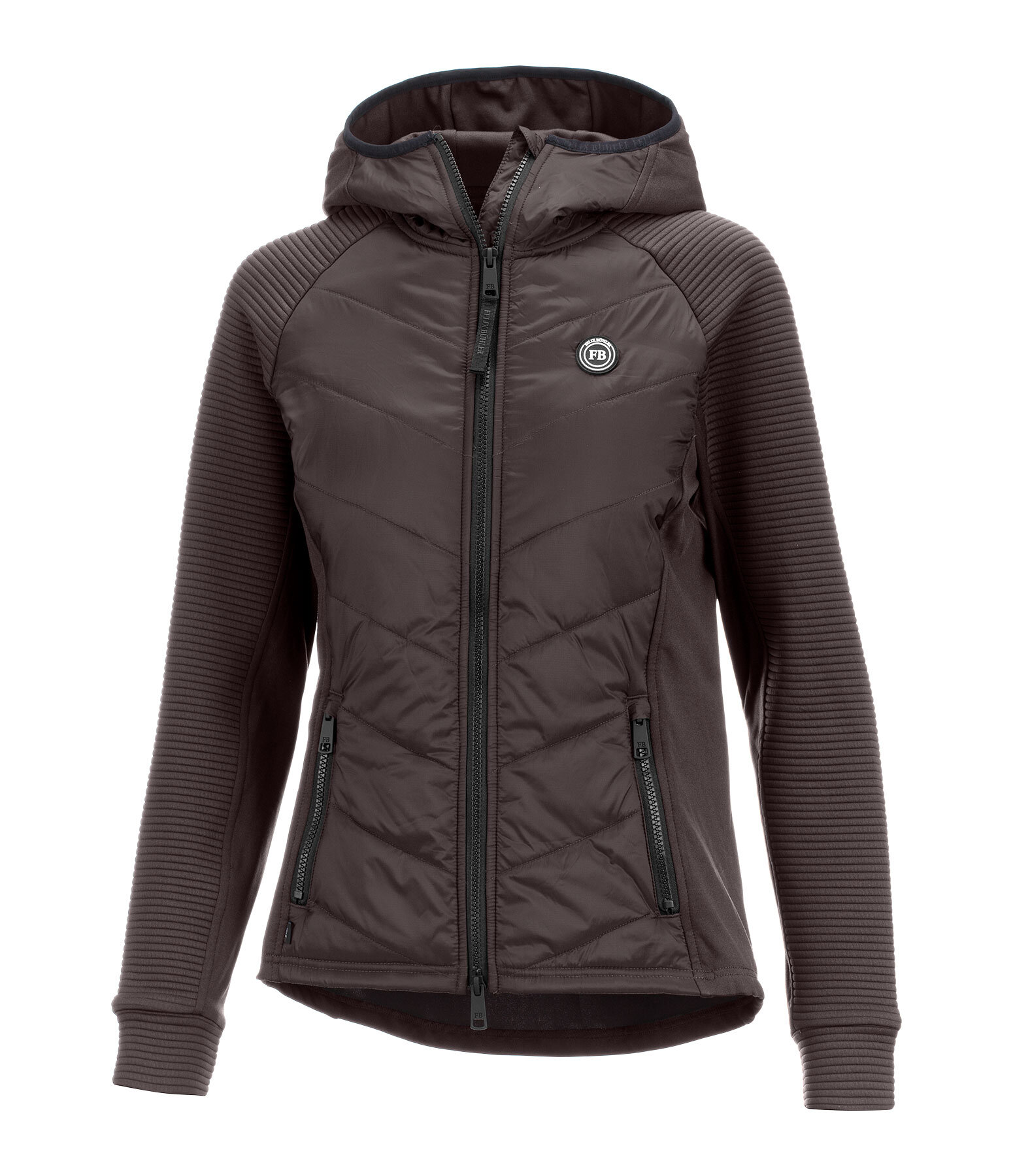 Veste stretch bi-mati�re � capuche  Lene
