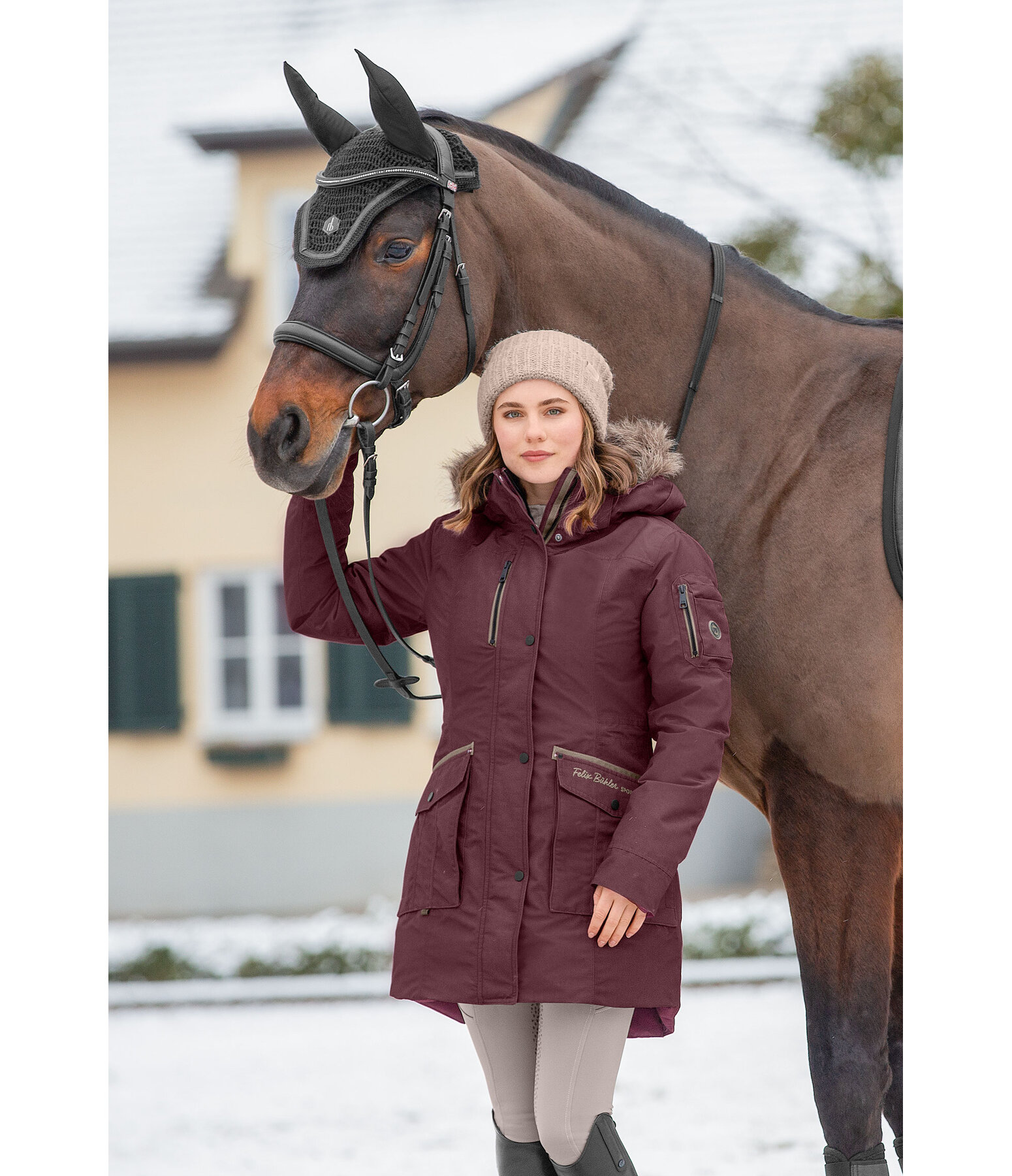 Parka d'quitation technique  capuche  Ulla