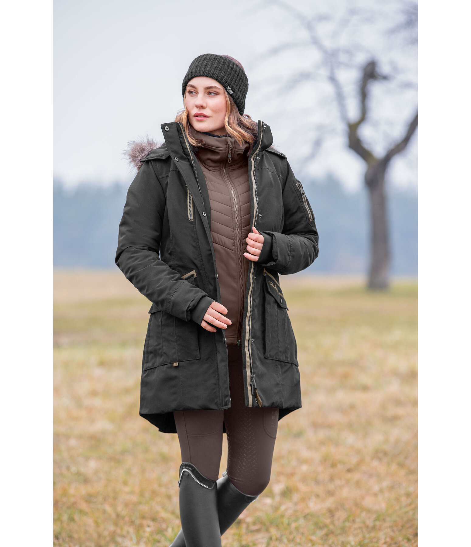 Parka d'quitation technique  capuche  Ulla