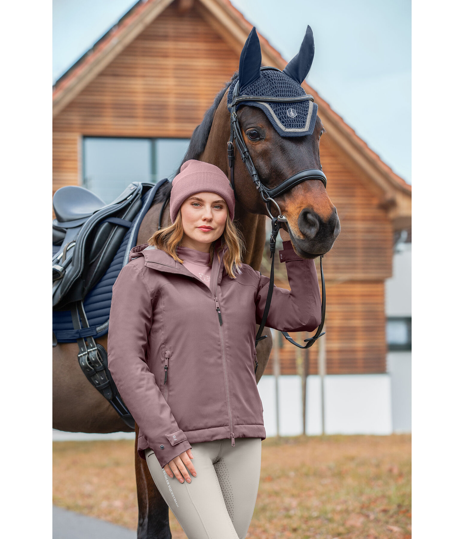 Veste d'quitation technique  capuche  Emelie