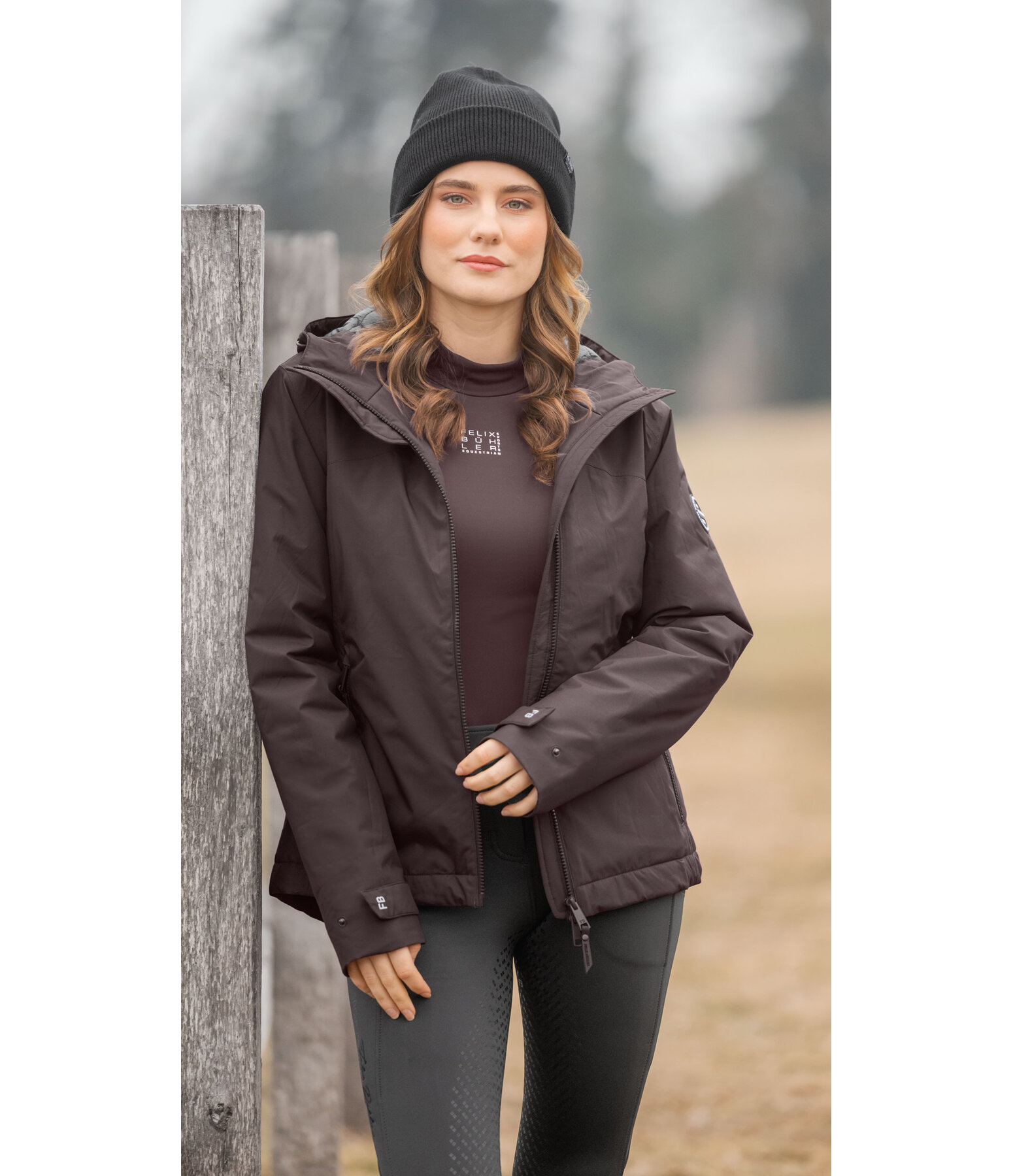 Veste d'�quitation technique � capuche  Emelie