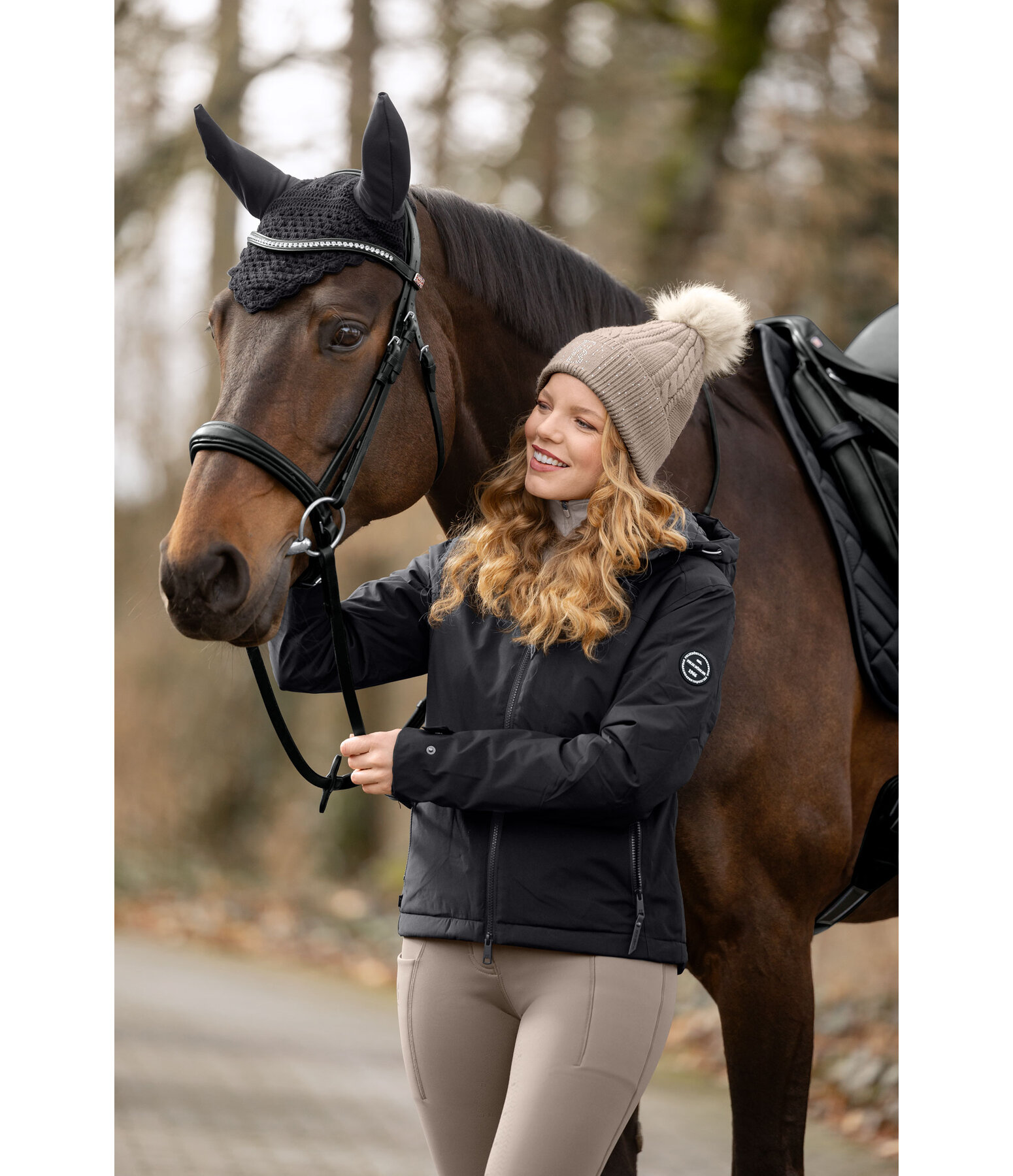 Veste d'�quitation technique � capuche  Emelie