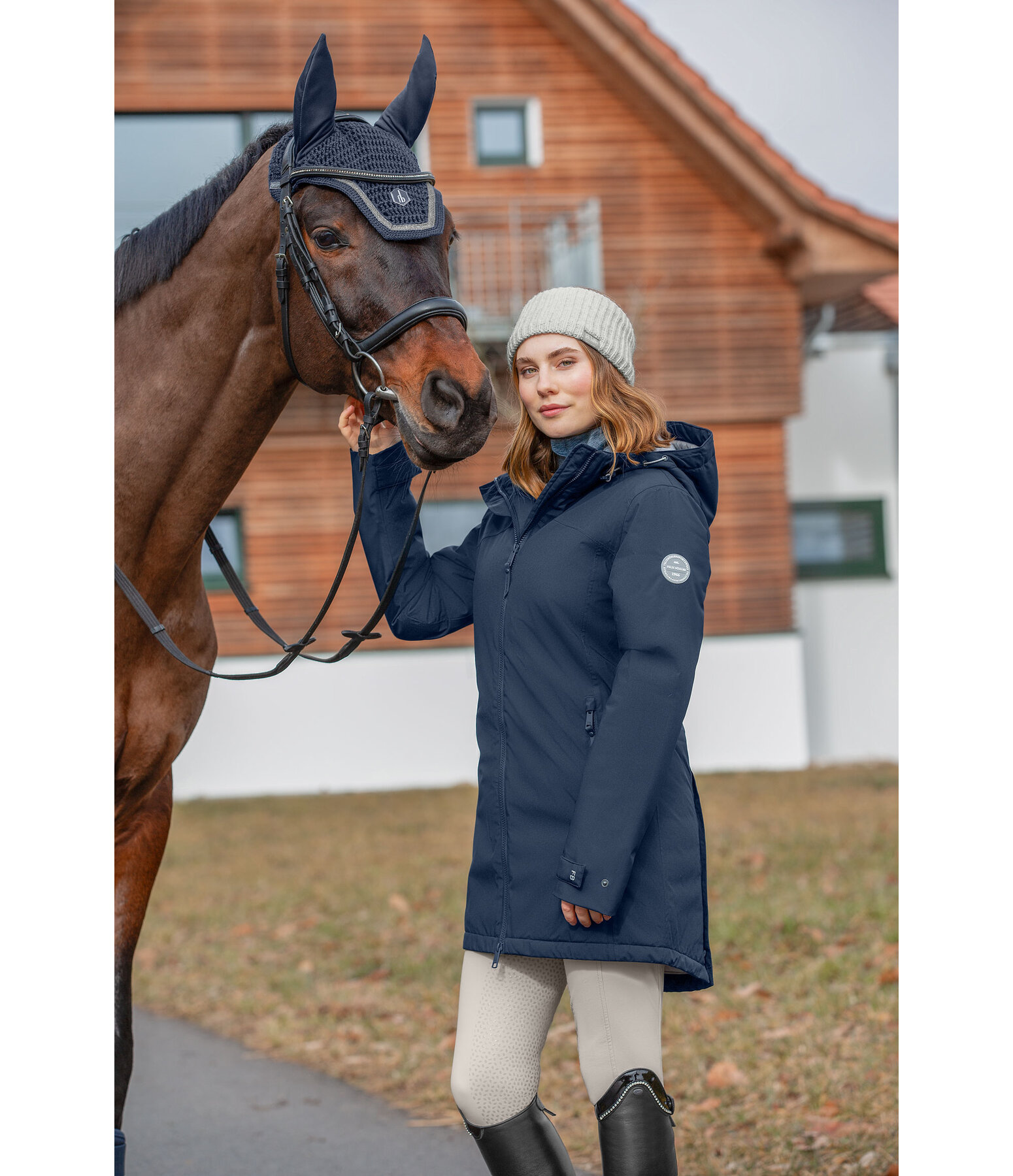 Manteau d'quitation technique  capuche  Eliza II